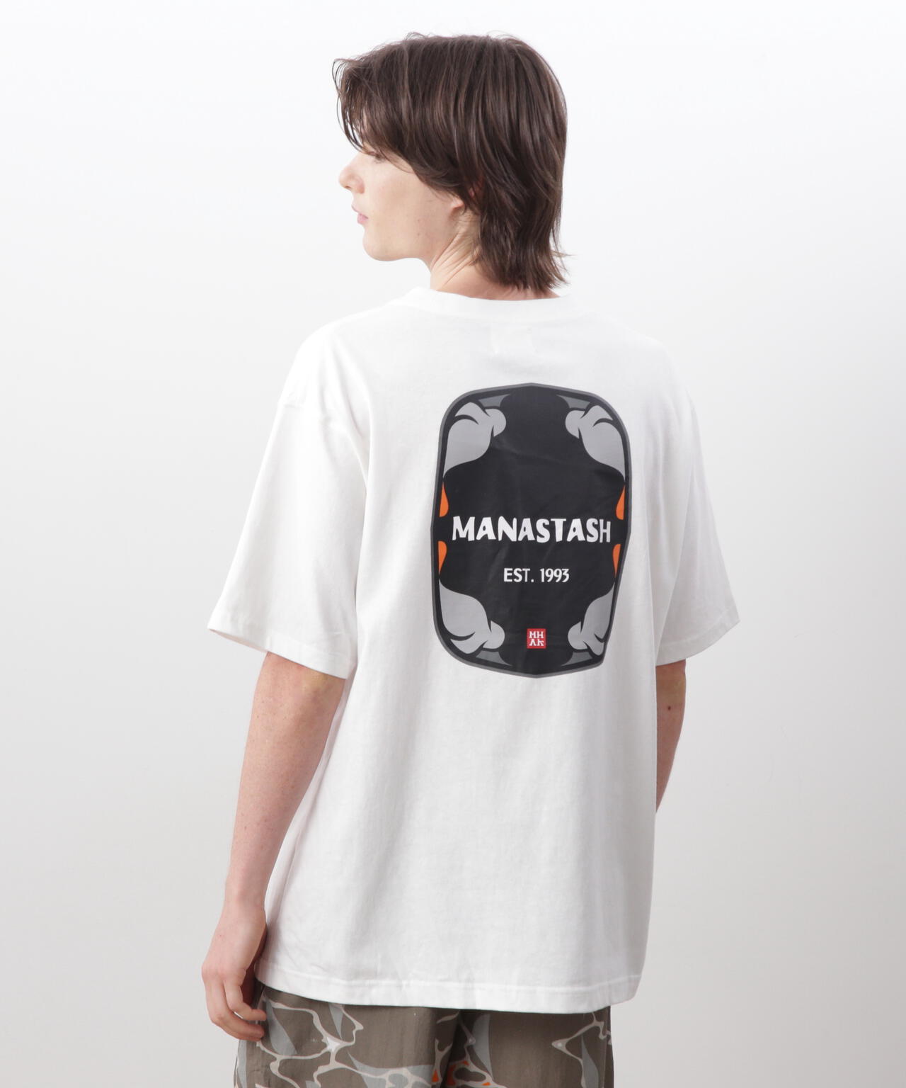MANASTASH/マナスタッシュ/MHAK LOGO POCKET TEE