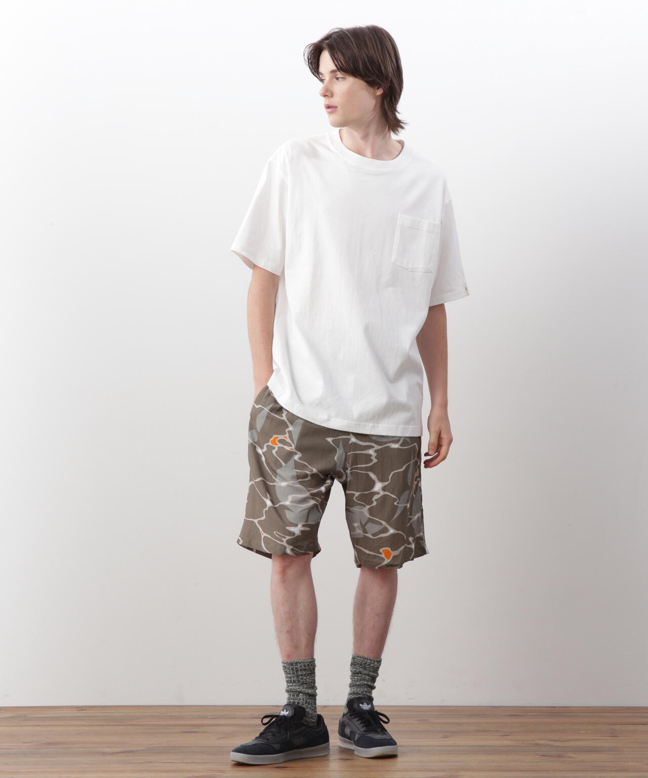 MANASTASH/マナスタッシュ/MHAK LOGO POCKET TEE