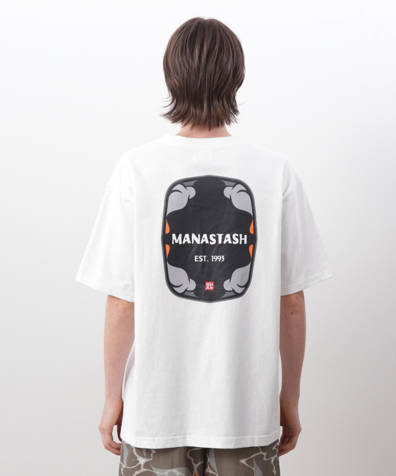 MANASTASH/マナスタッシュ/MHAK LOGO POCKET TEE