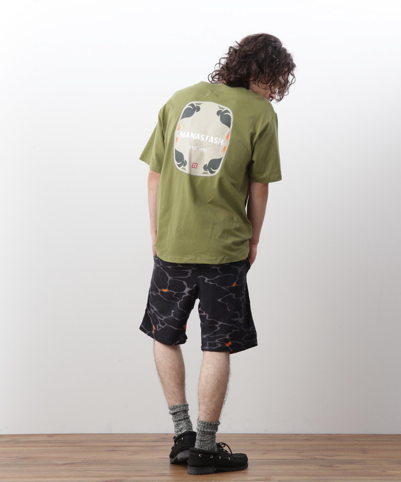 MANASTASH/マナスタッシュ/MHAK LOGO POCKET TEE