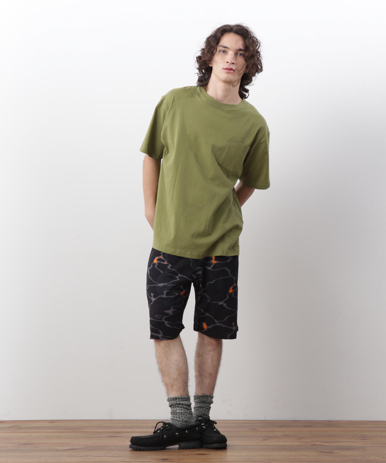 MANASTASH/マナスタッシュ/MHAK LOGO POCKET TEE