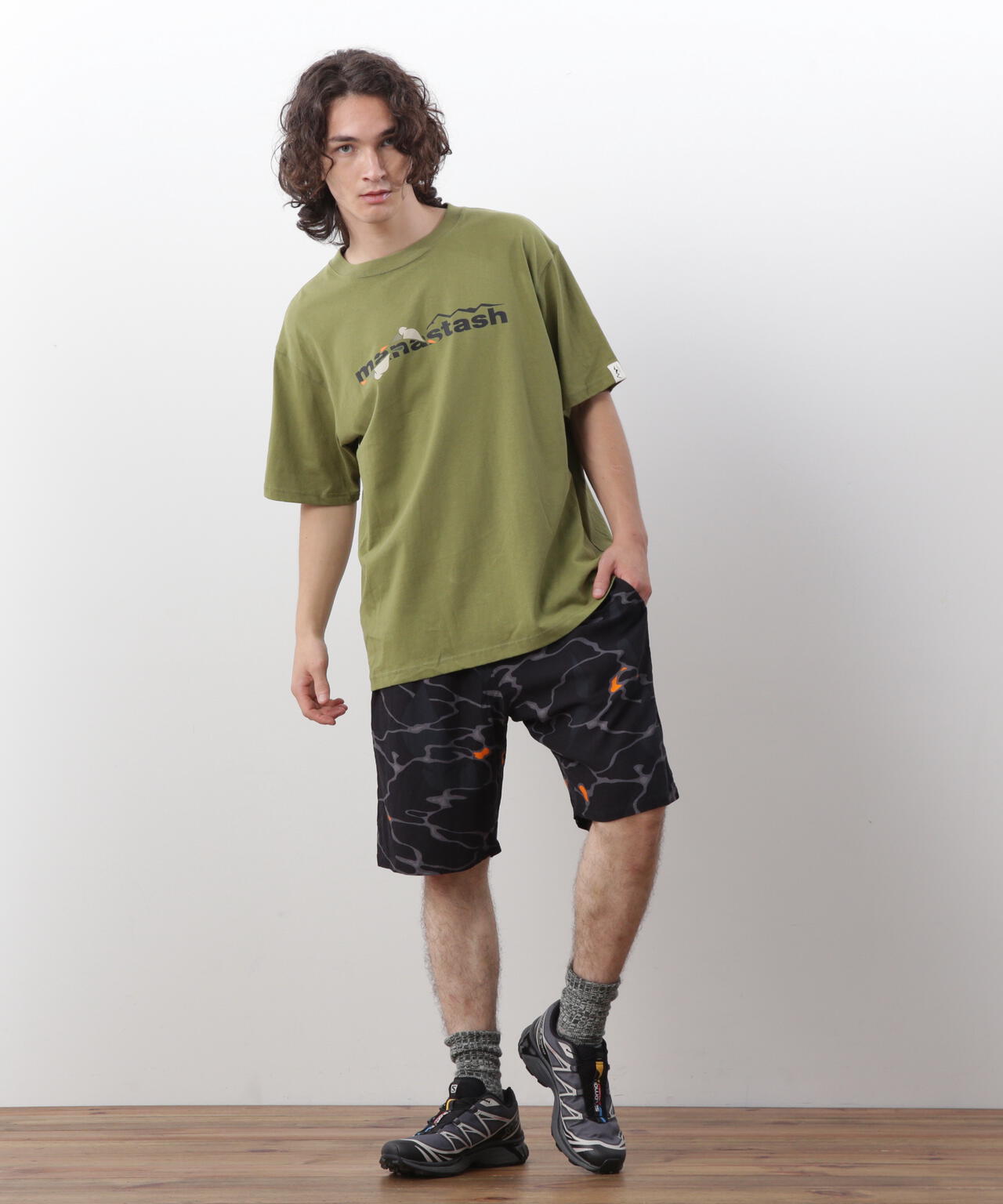 MANASTASH/マナスタッシュ/MHAK LOGO TEE