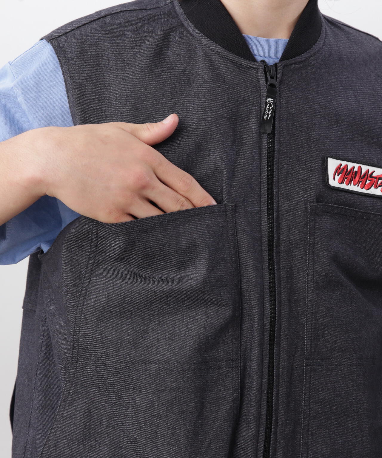 MANASTASH/マナスタッシュ/PATCHED LOGO WORK VEST