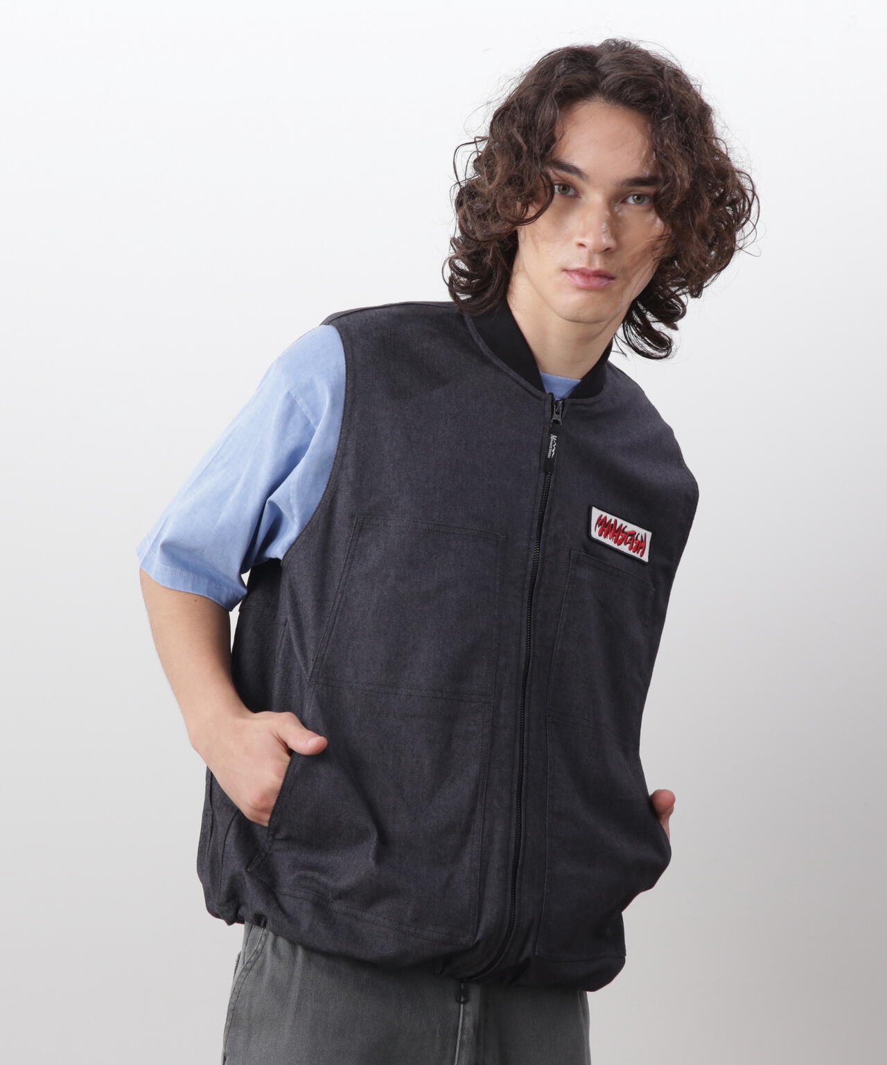 MANASTASH/マナスタッシュ/PATCHED LOGO WORK VEST