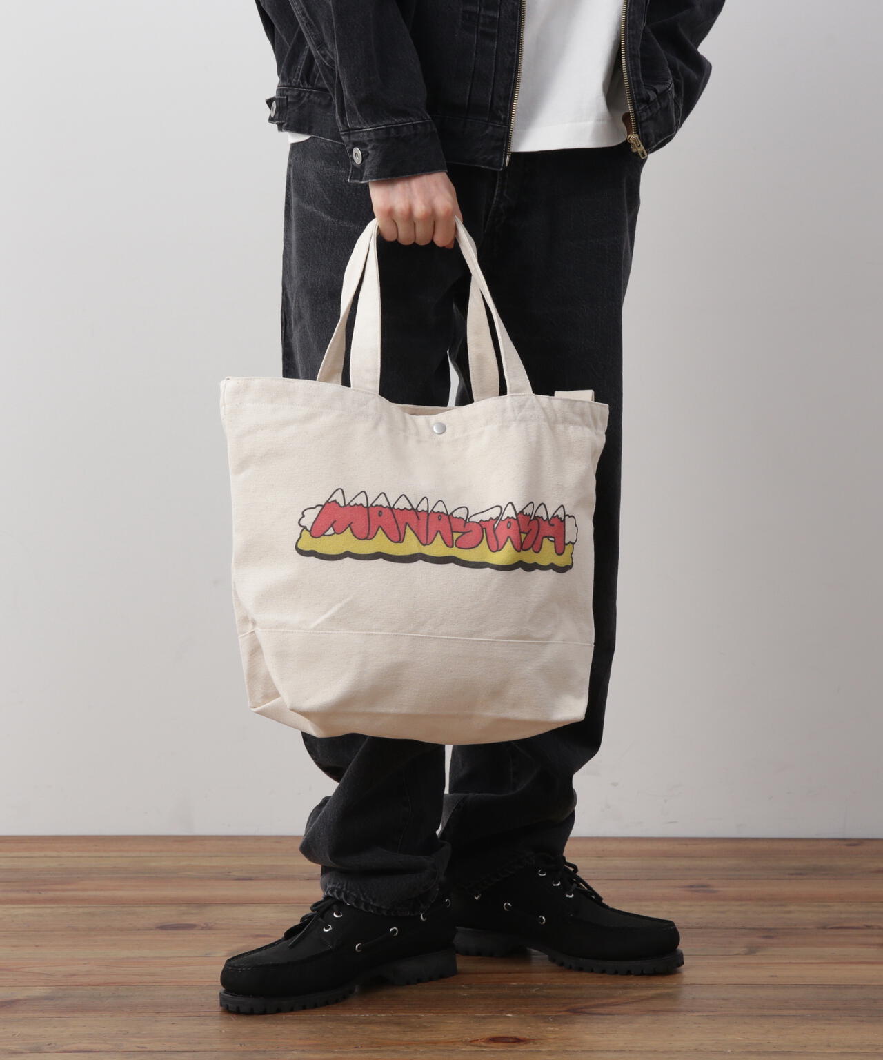 MANASTASH/マナスタッシュ/TOON MT. LOGO 2WAY TOTE BAG