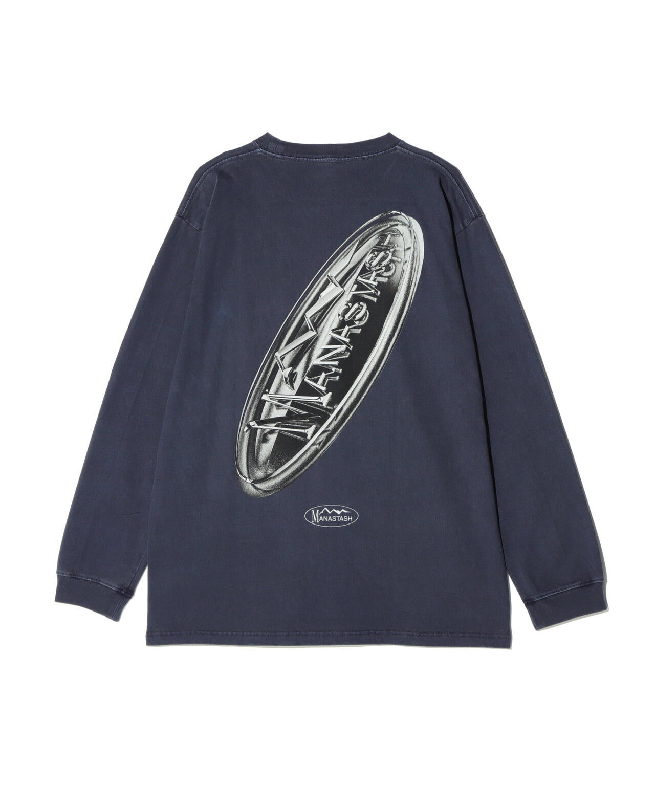 MANASTASH/マナスタッシュ/PUMICE L/S TEE METALLIC LOGO