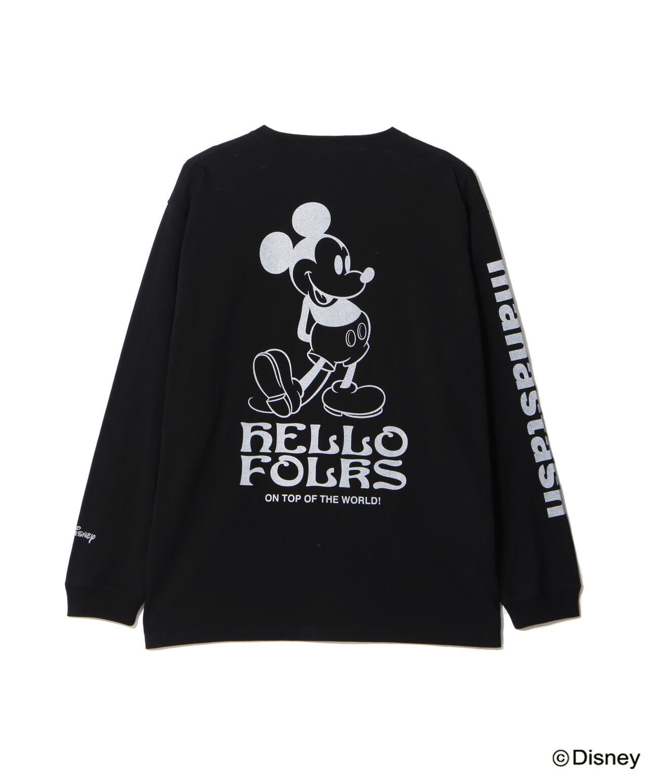 MANASTASH/マナスタッシュ/MICKEY L/S TEE HELLO FOLKS