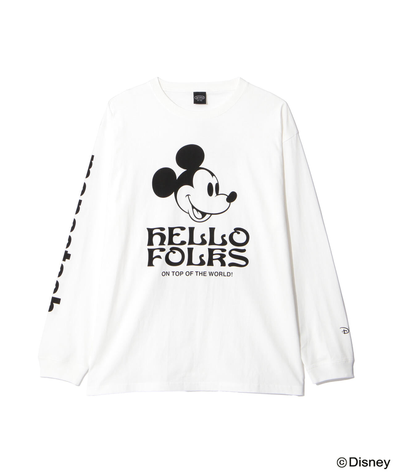MANASTASH/マナスタッシュ/MICKEY L/S TEE HELLO FOLKS