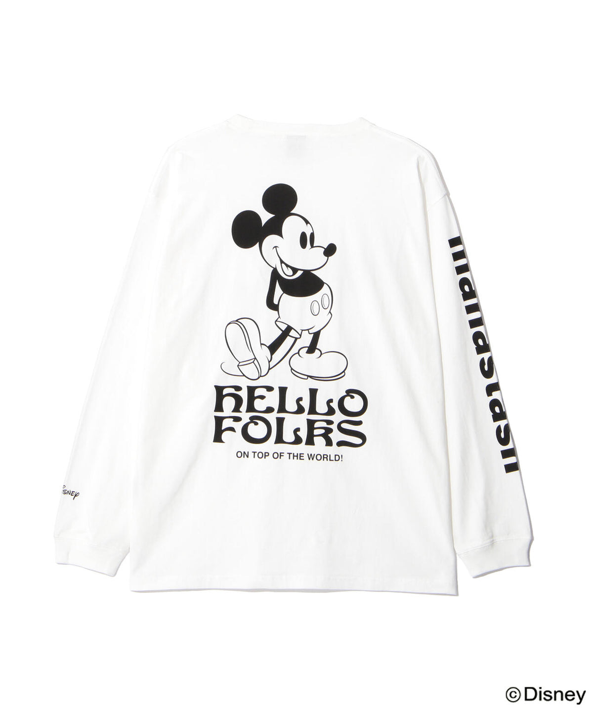MANASTASH/マナスタッシュ/MICKEY L/S TEE HELLO FOLKS
