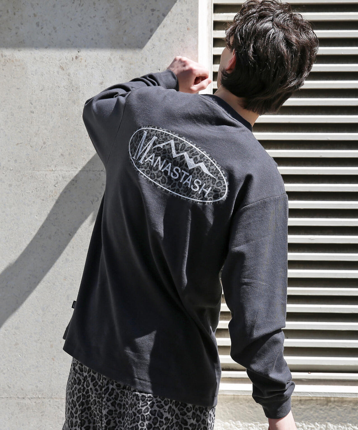MANASTASH/マナスタッシュ/HEMP L/S TEE LEOPARD LOGO