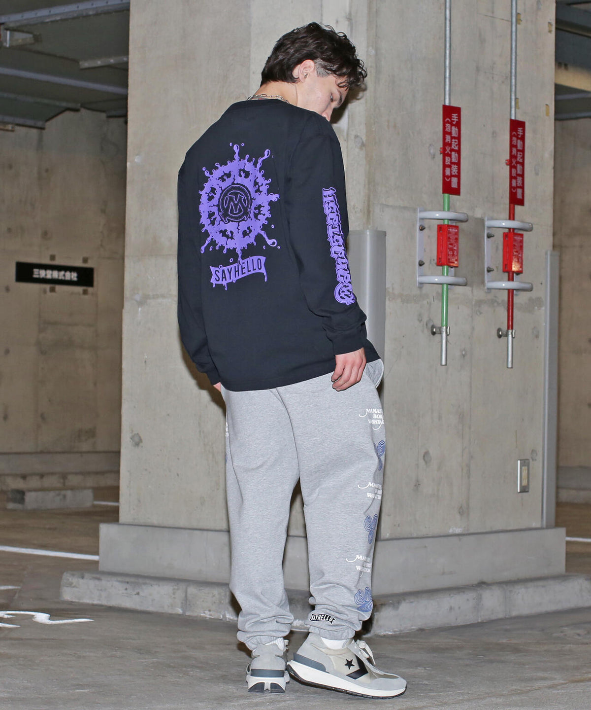 MANASTASH/マナスタッシュ/SAYHELLO L/S TEE