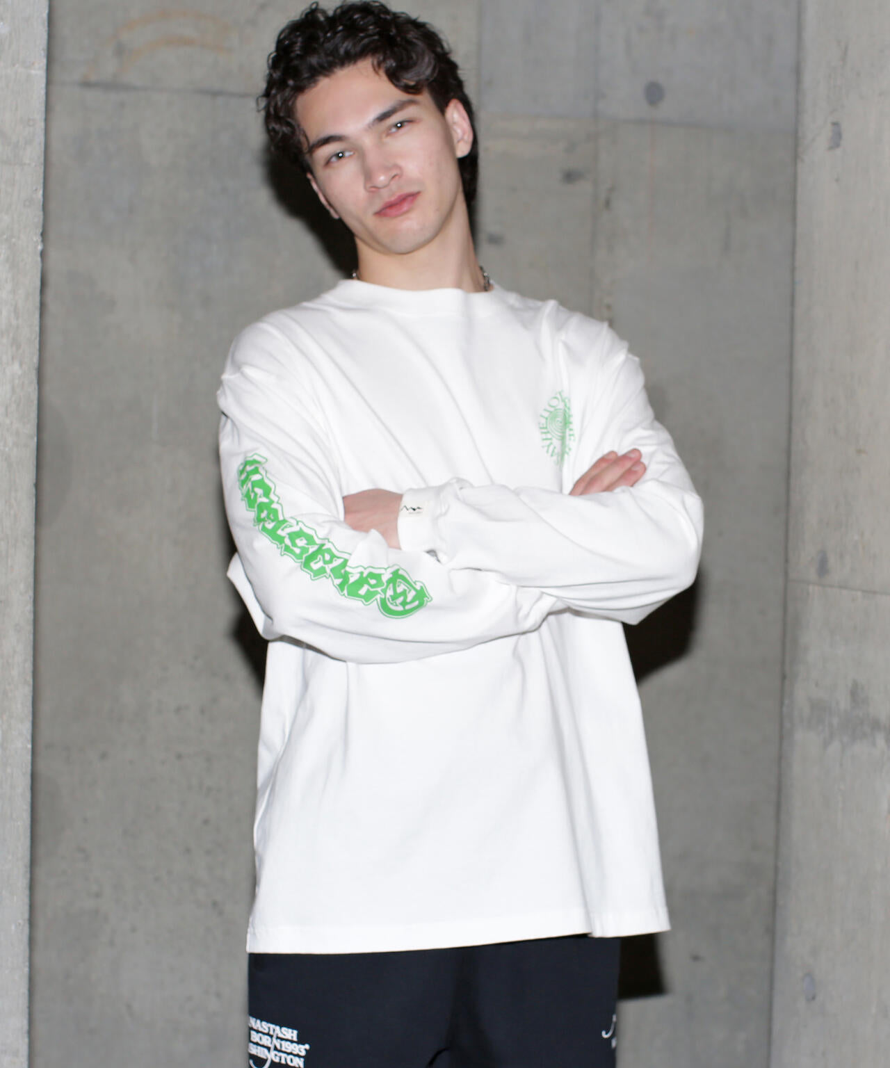 MANASTASH/マナスタッシュ/SAYHELLO L/S TEE