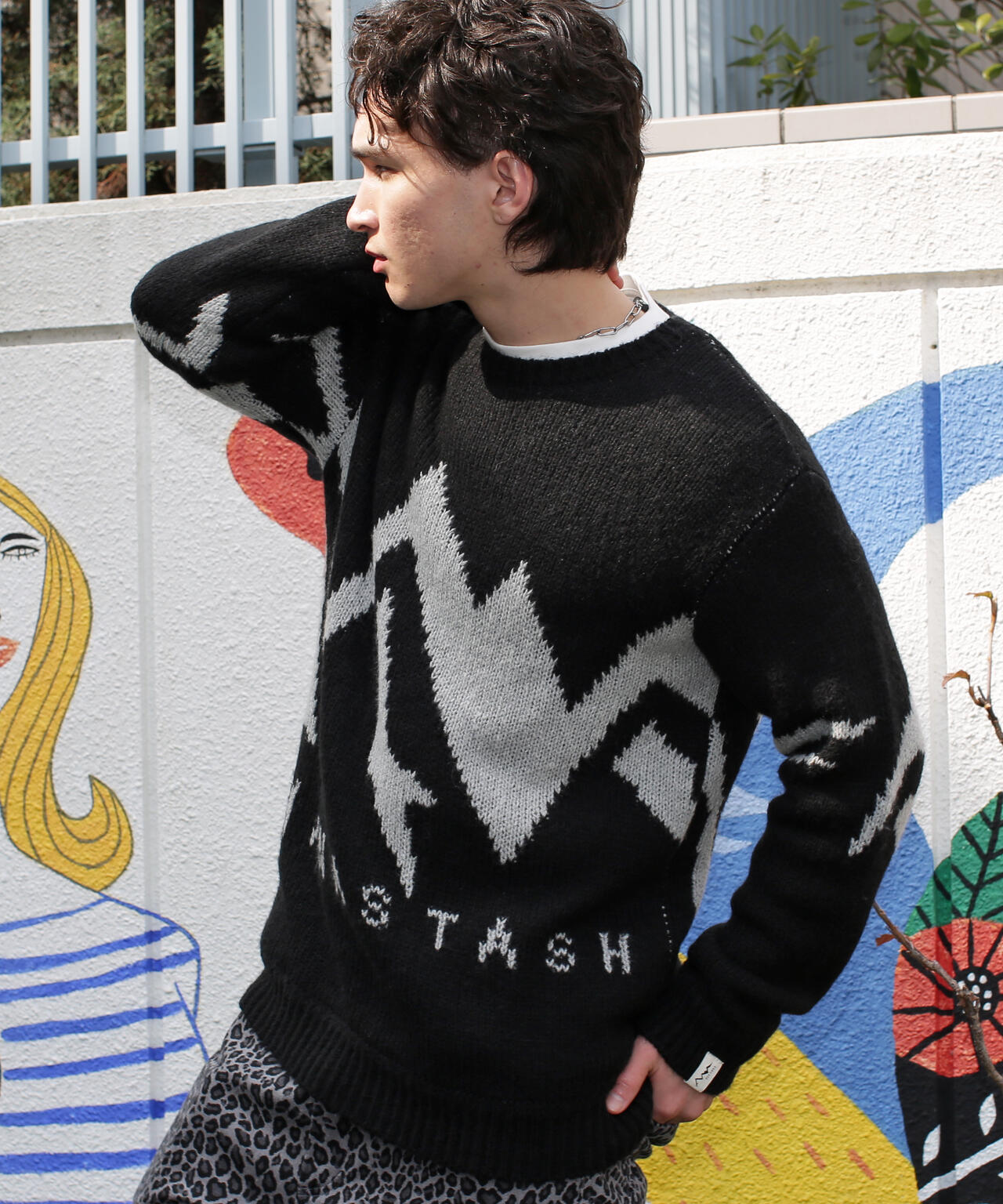 MANASTASH/マナスタッシュ/LOGO SWEATER