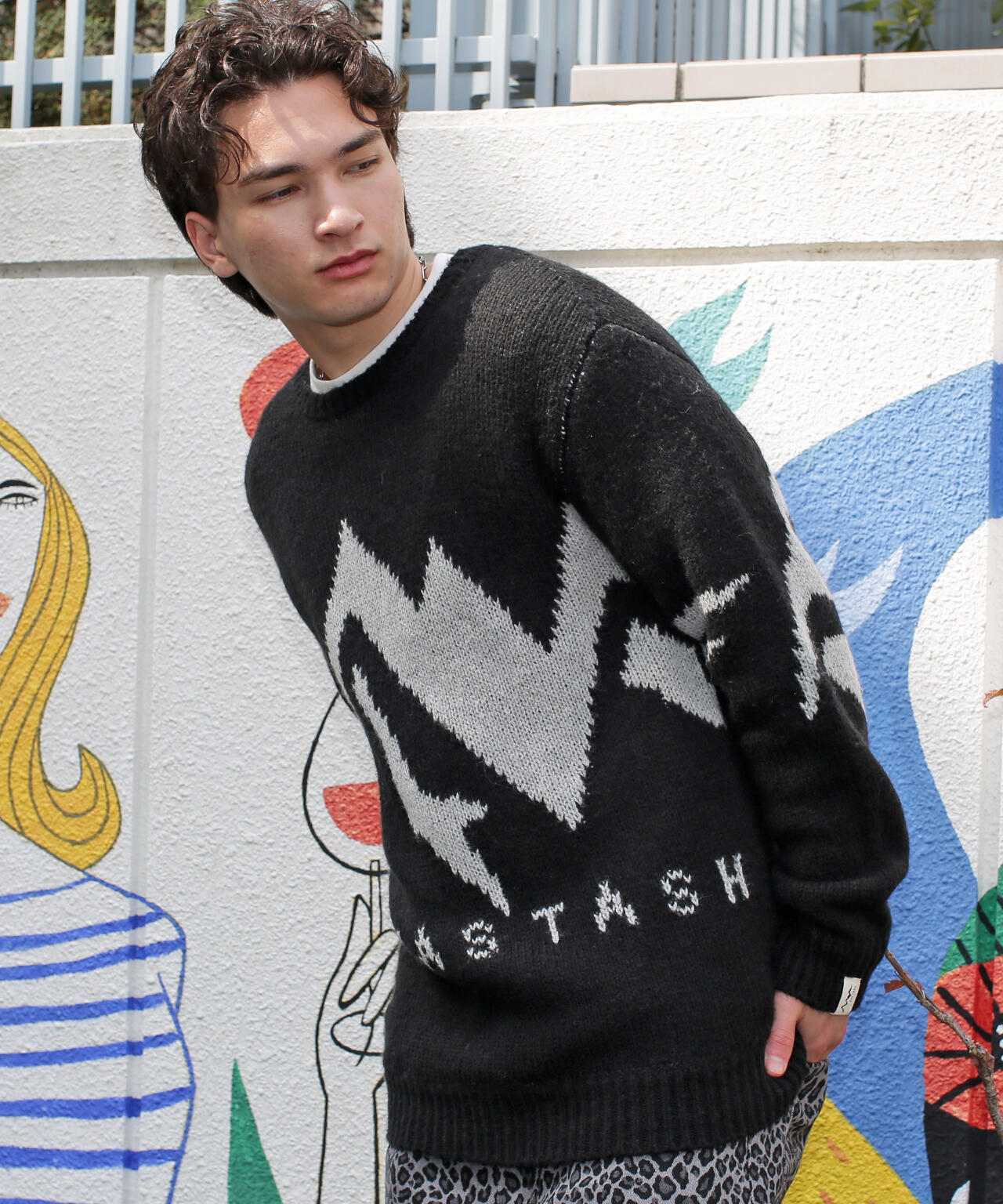 MANASTASH/マナスタッシュ/LOGO SWEATER