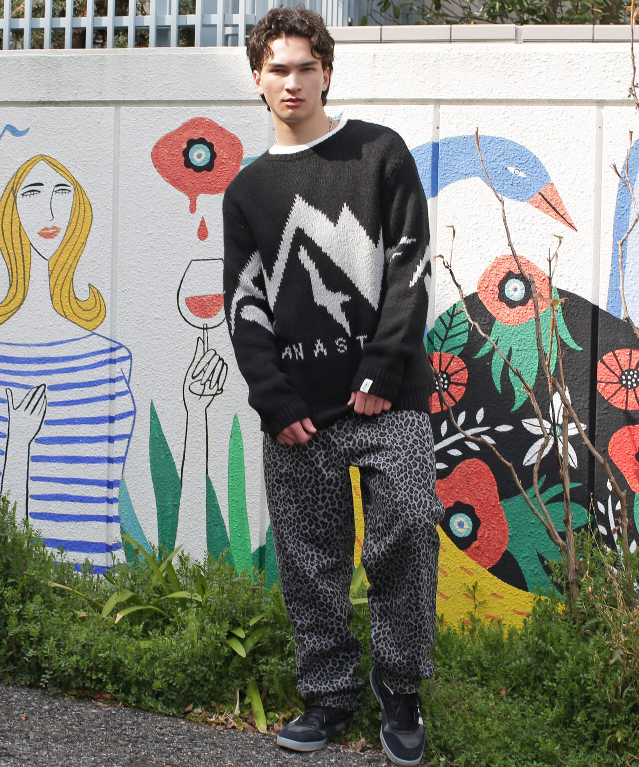 MANASTASH/マナスタッシュ/LOGO SWEATER