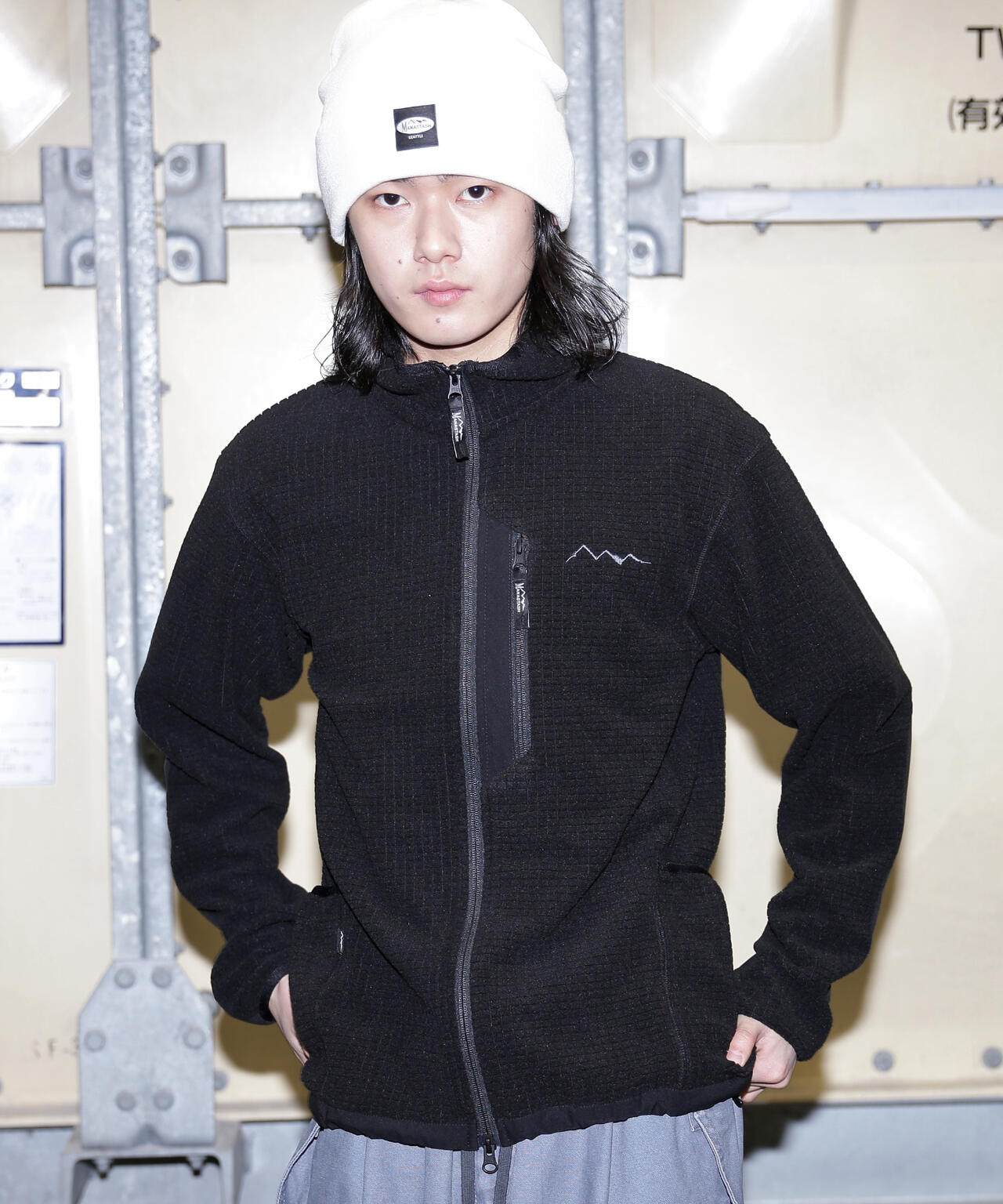 MANASTASH/マナスタッシュ/GRID FLEECE ZIP JKT