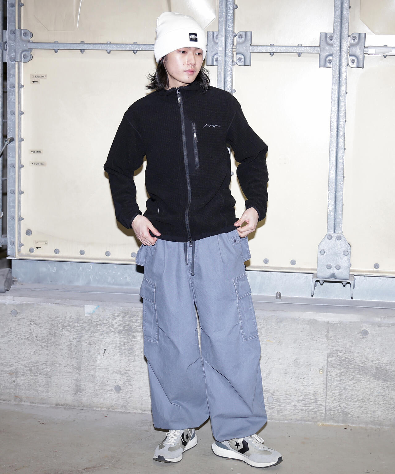 MANASTASH/マナスタッシュ/GRID FLEECE ZIP JKT