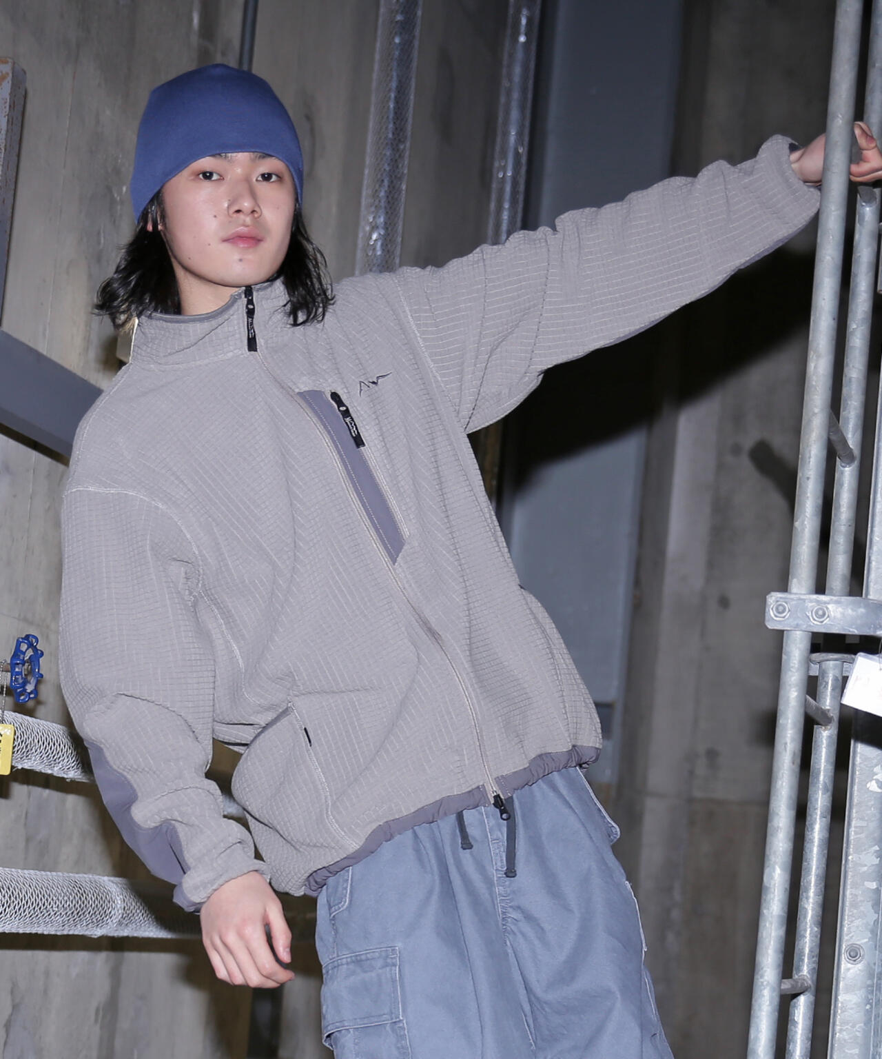 MANASTASH/マナスタッシュ/GRID FLEECE ZIP JKT