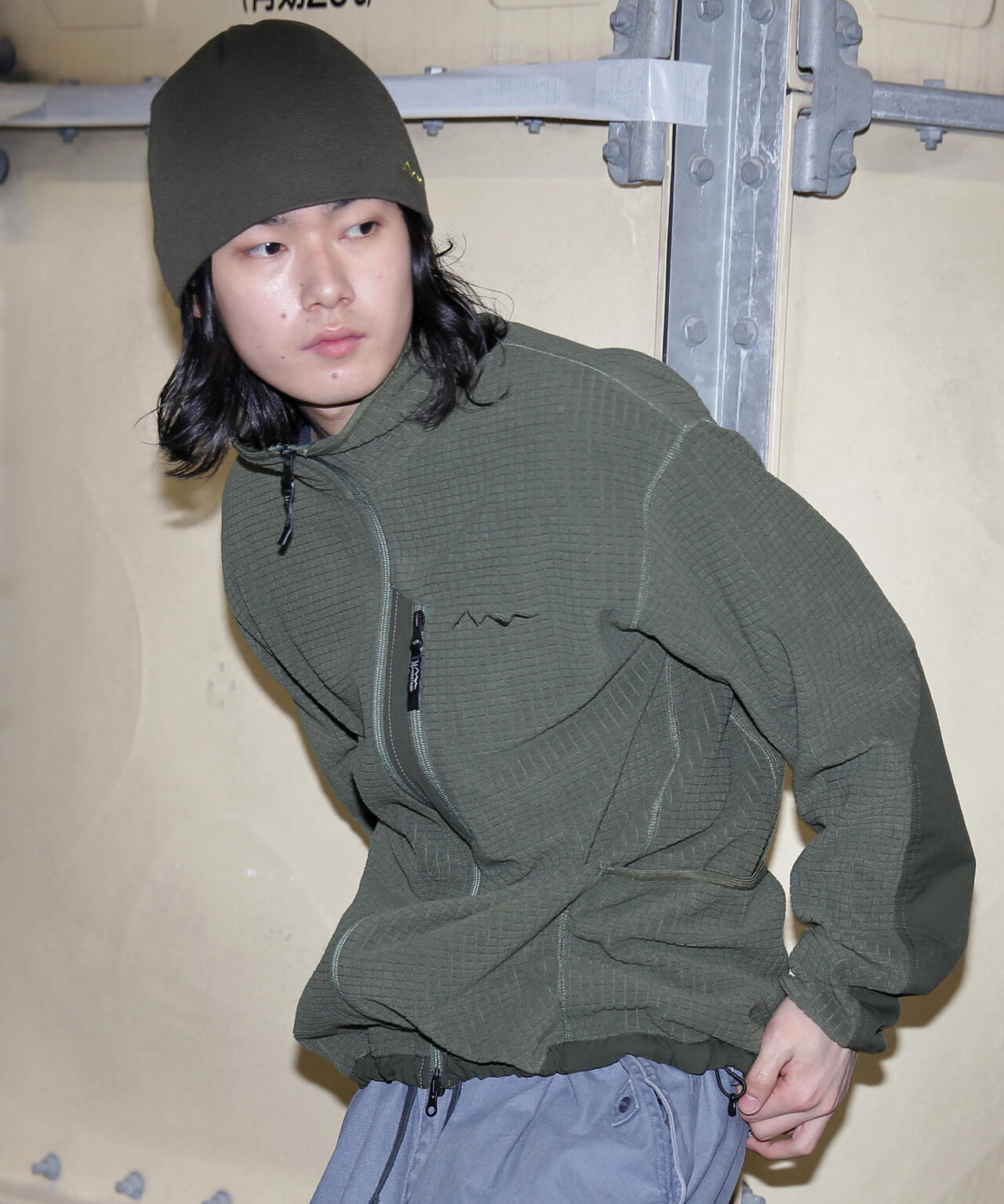 MANASTASH/マナスタッシュ/GRID FLEECE ZIP JKT