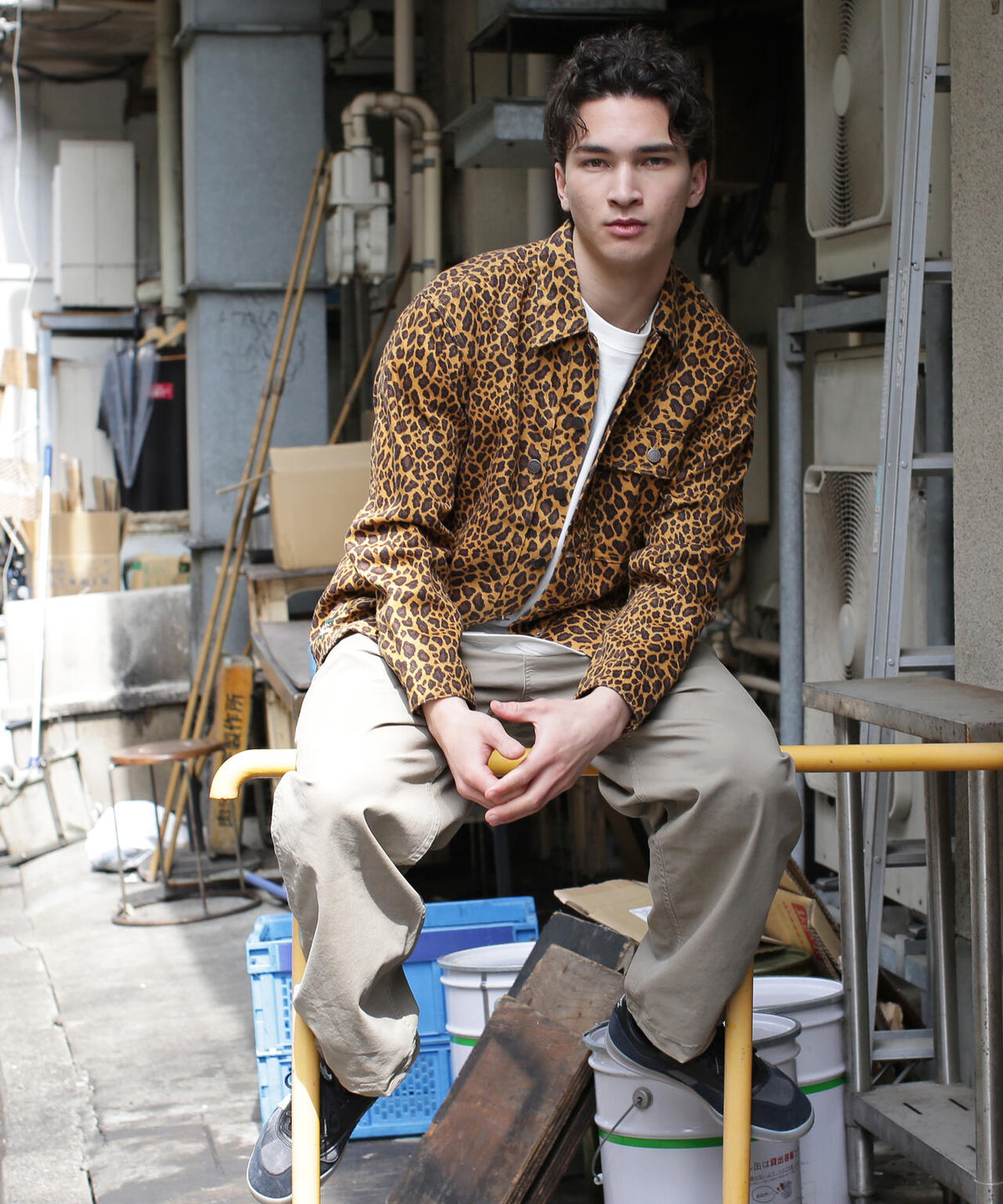 MANASTASH/マナスタッシュ/HEMP TWILL JKT LEOPARD