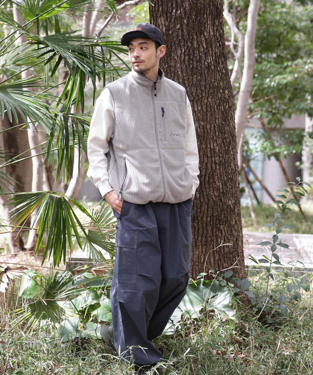 MANASTASH/マナスタッシュ/GRID FLEECE REVERSIBLE VEST