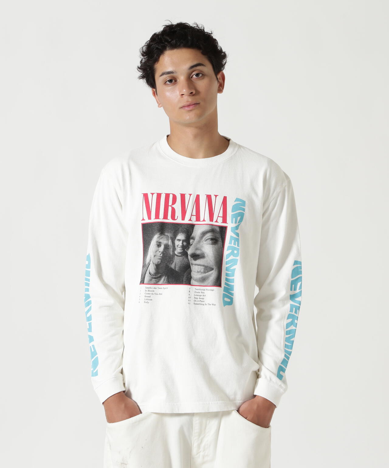 NIRVANA/ニルヴァーナ/NEVERMIND L/S TEE/コラボロンT