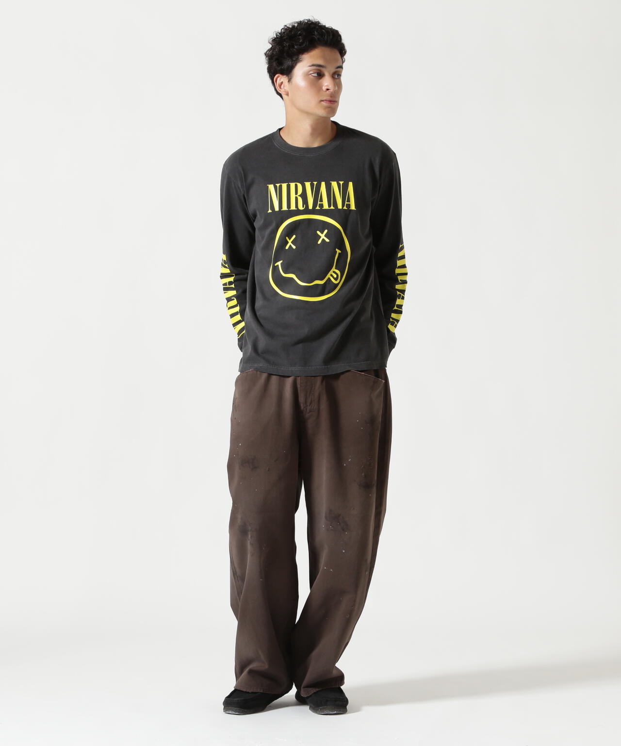 NIRVANA/ニルヴァーナ/SMILE L/S TEE/コラボロンT