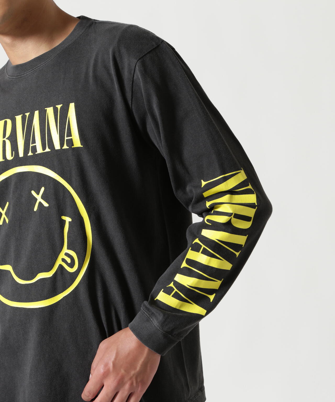 NIRVANA/ニルヴァーナ/SMILE L/S TEE/コラボロンT