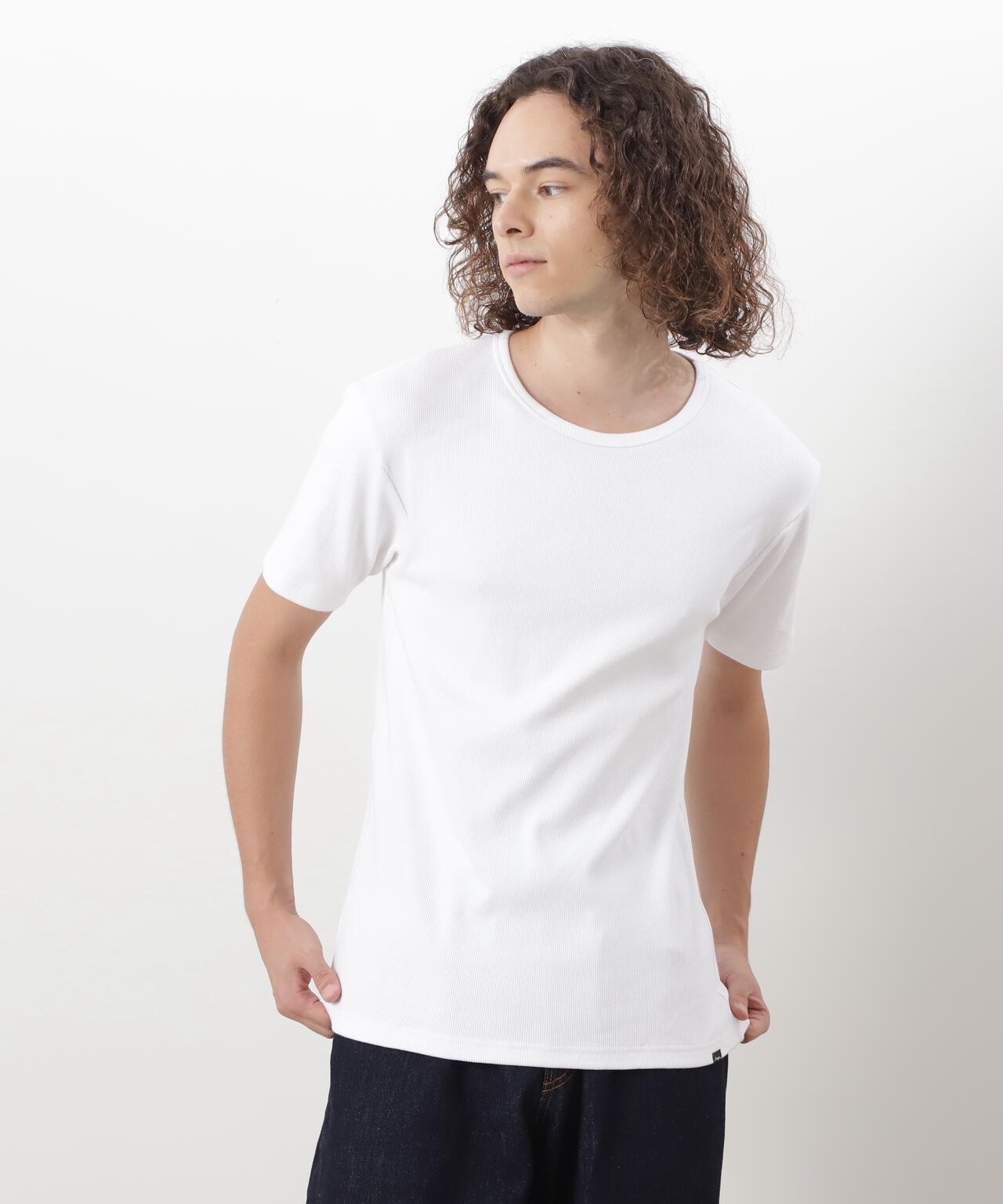 MANASTASH/マナスタッシュ/ RIB S/S TEES(2P)