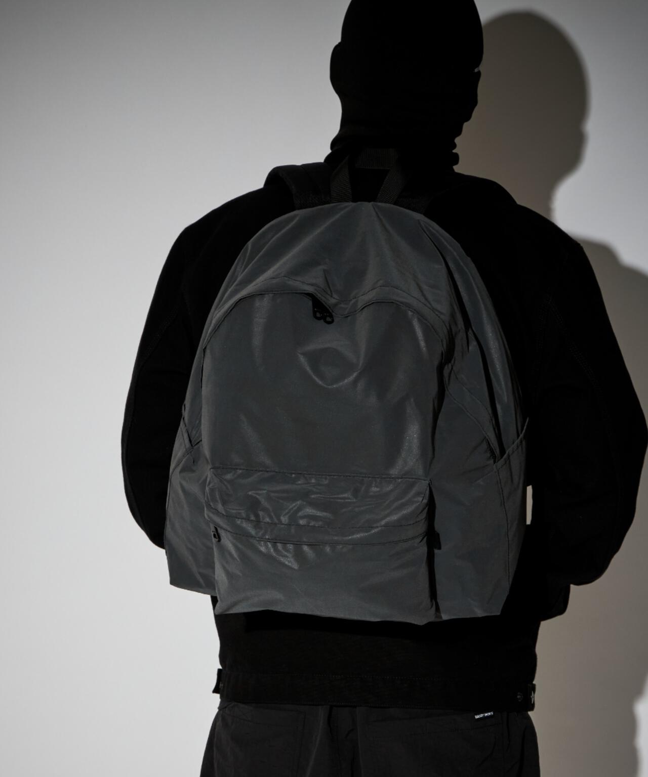 PACKING/パッキング/BLACK REFLECTIVE BACKPACK/リフレクティブバックパック