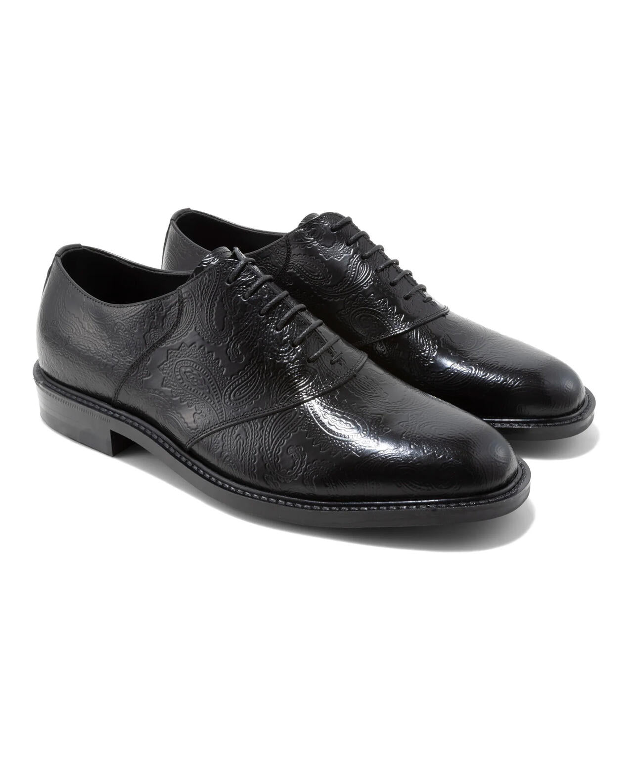 The Kenford Fineshoes/MENS CLASSIC SADDLE / BLACK PAISLEY