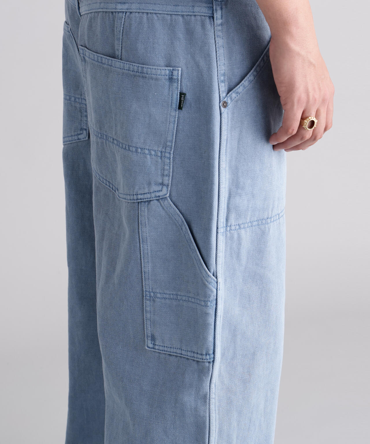 MANASTASH/マナスタッシュ/HEMP WASHED DOUBLE KNEE PANTS