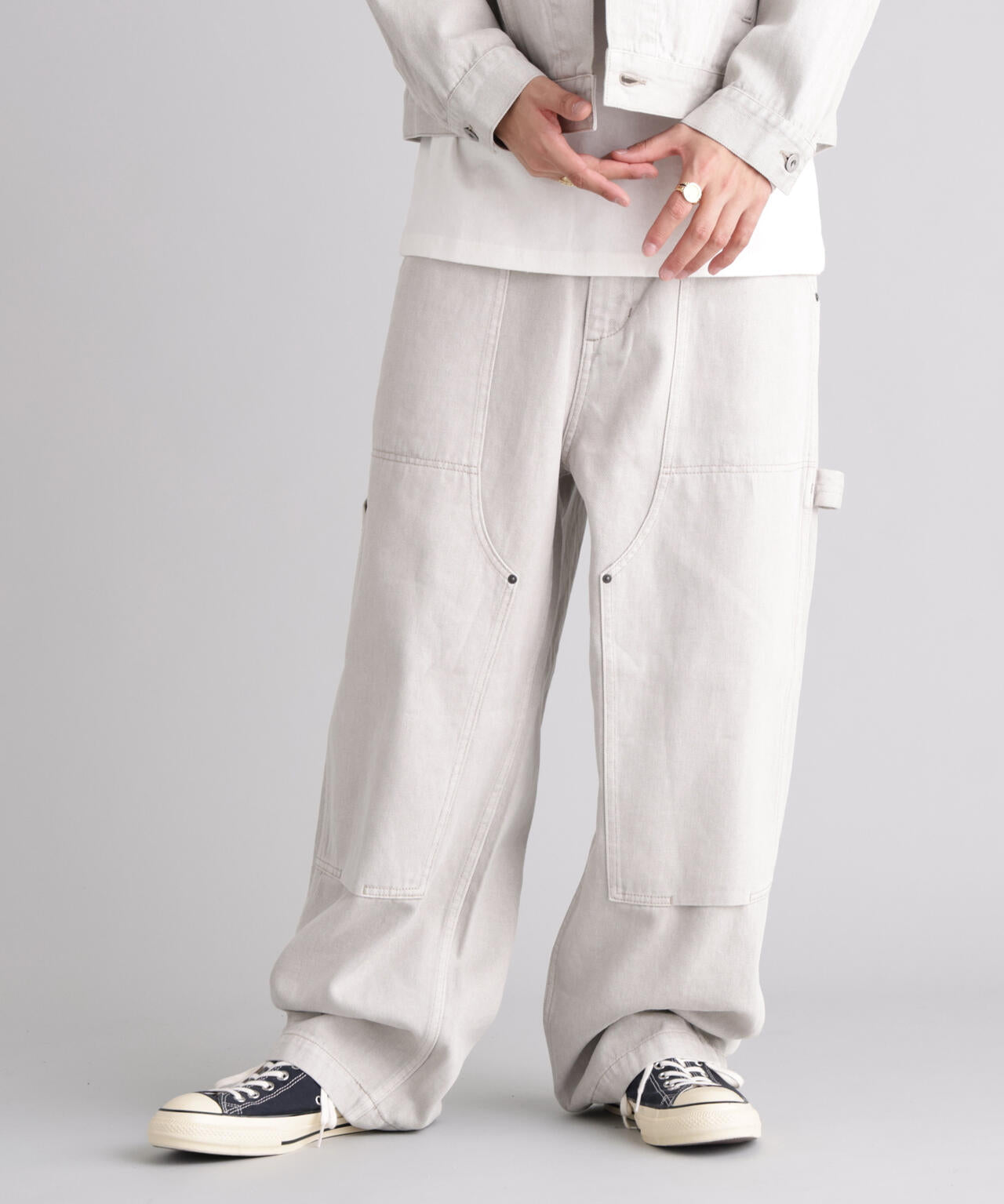 MANASTASH/マナスタッシュ/HEMP WASHED DOUBLE KNEE PANTS