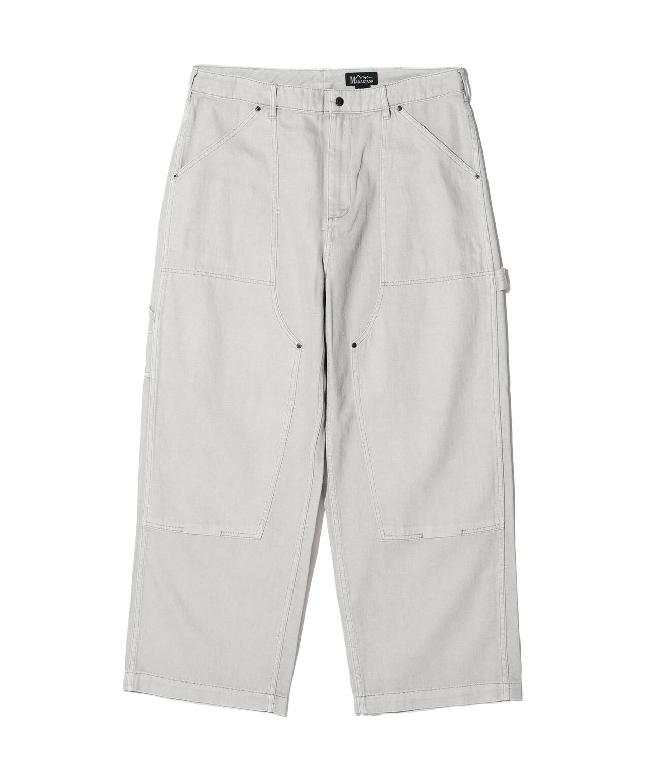 MANASTASH/マナスタッシュ/HEMP WASHED DOUBLE KNEE PANTS