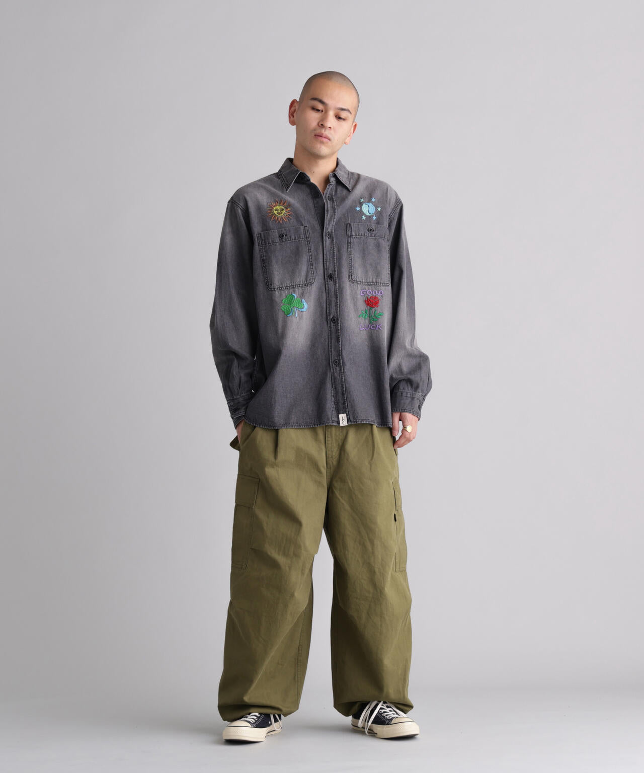 MANASTASH/マナスタッシュ/EMBROIDERY SHIRTS