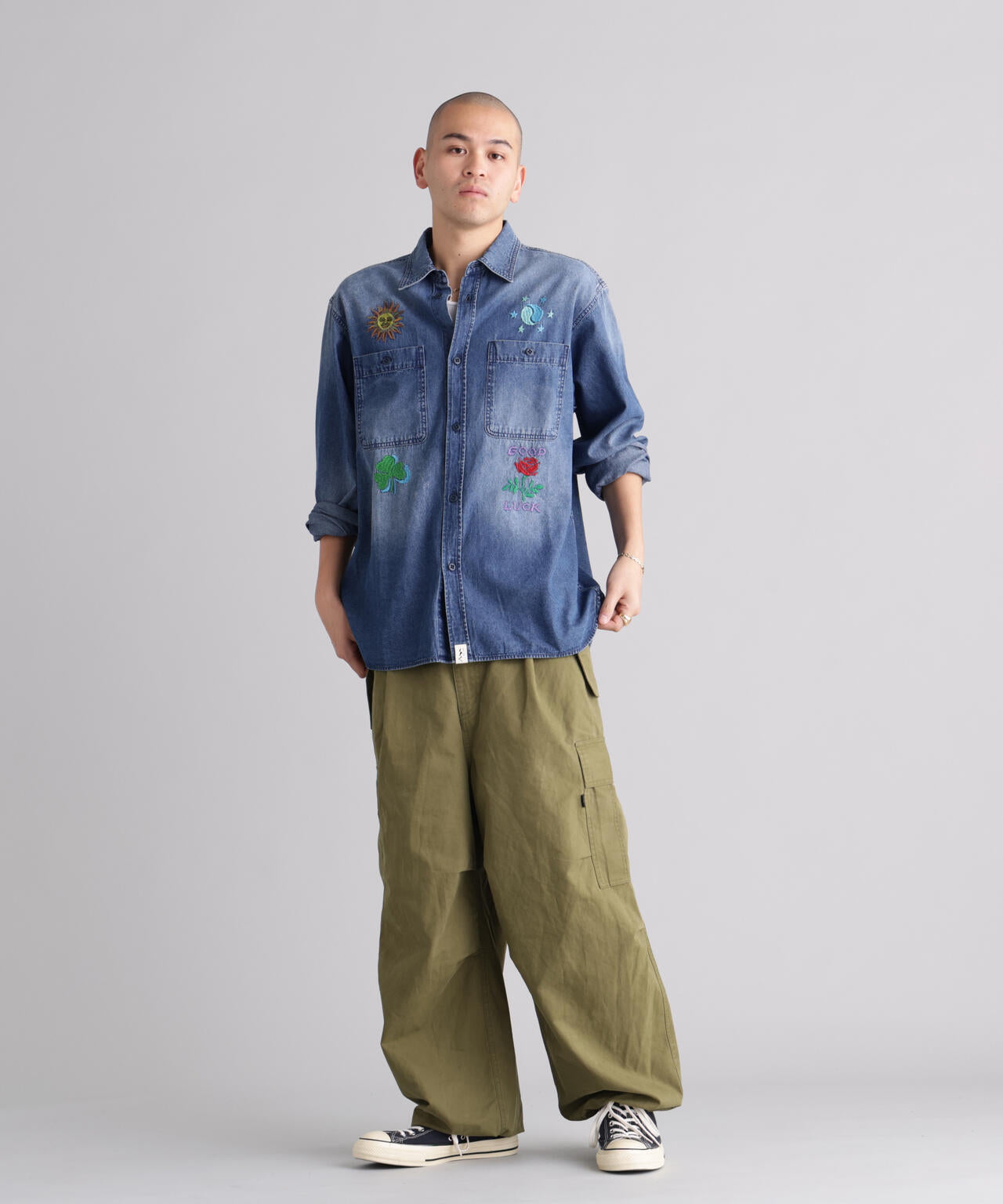 MANASTASH/マナスタッシュ/EMBROIDERY SHIRTS