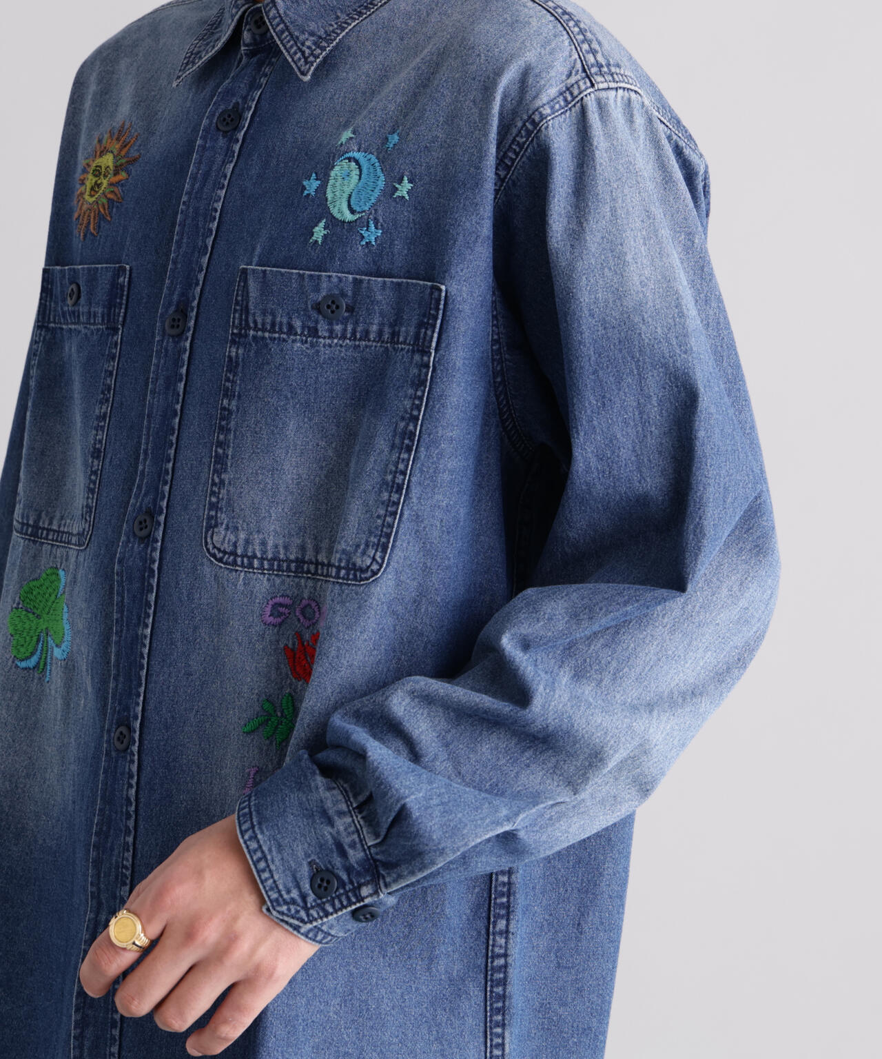 MANASTASH/マナスタッシュ/EMBROIDERY SHIRTS