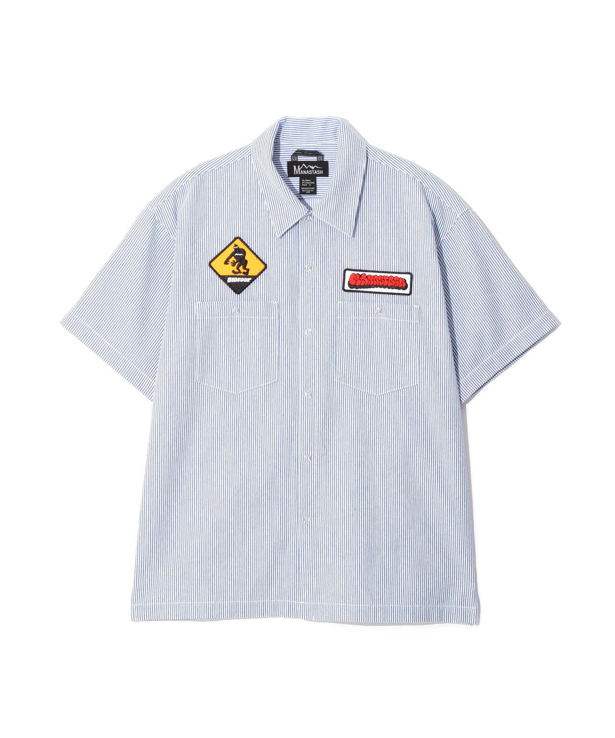 MANASTASH/マナスタッシュ/PATCHED LOGO WORK SHIRT