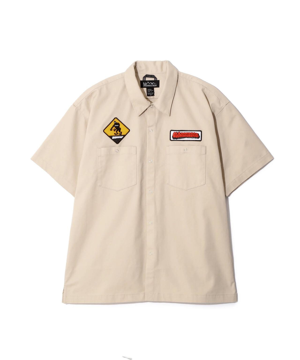 MANASTASH/マナスタッシュ/PATCHED LOGO WORK SHIRT