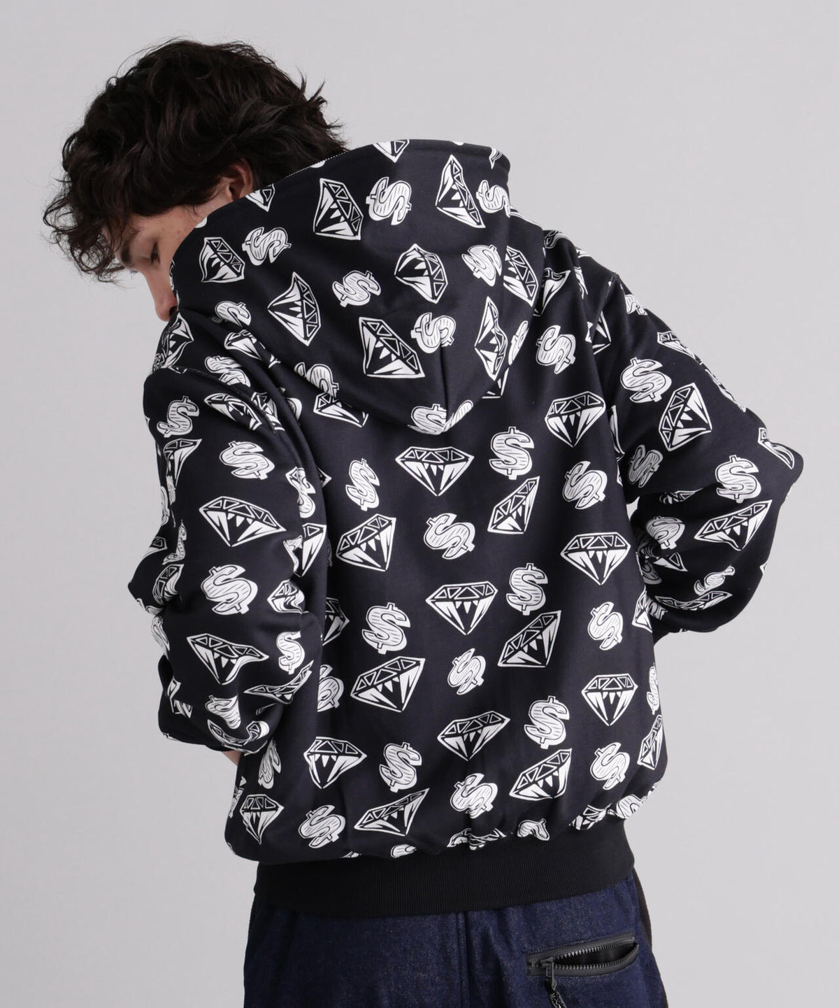 MANASTASHxBILLIONAIRE BOYS CLUB/ビリオネア・ボーイズ・クラブ/EMB LOGO ZIP HOODIE