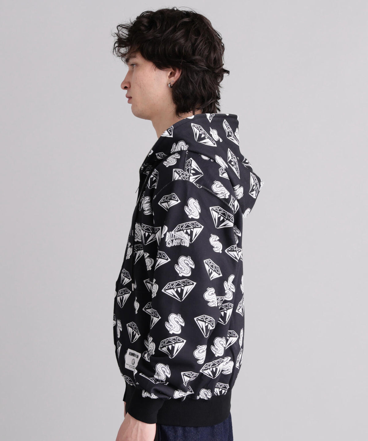 MANASTASHxBILLIONAIRE BOYS CLUB/ビリオネア・ボーイズ・クラブ/EMB LOGO ZIP HOODIE