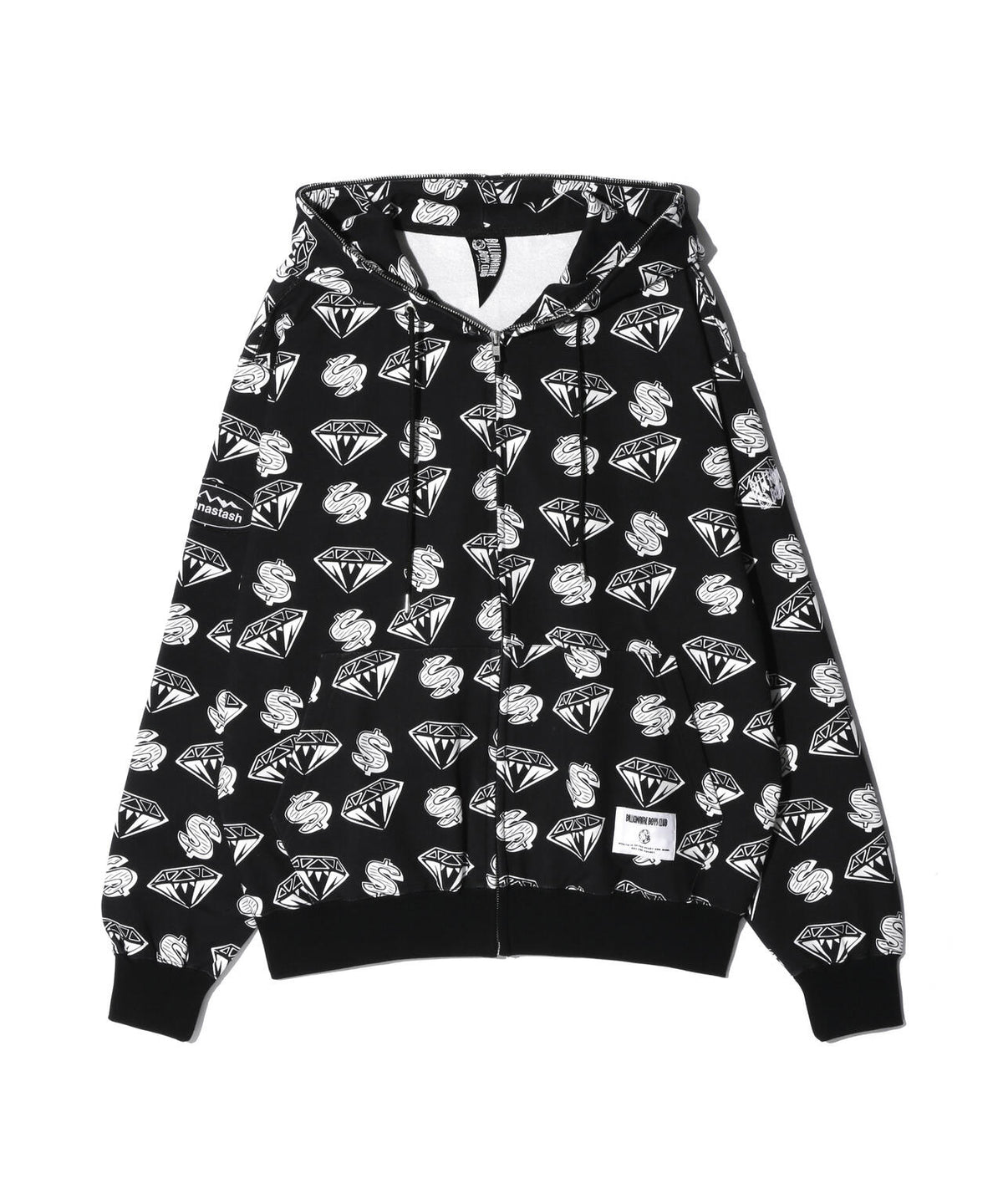 MANASTASHxBILLIONAIRE BOYS CLUB/ビリオネア・ボーイズ・クラブ/EMB LOGO ZIP HOODIE