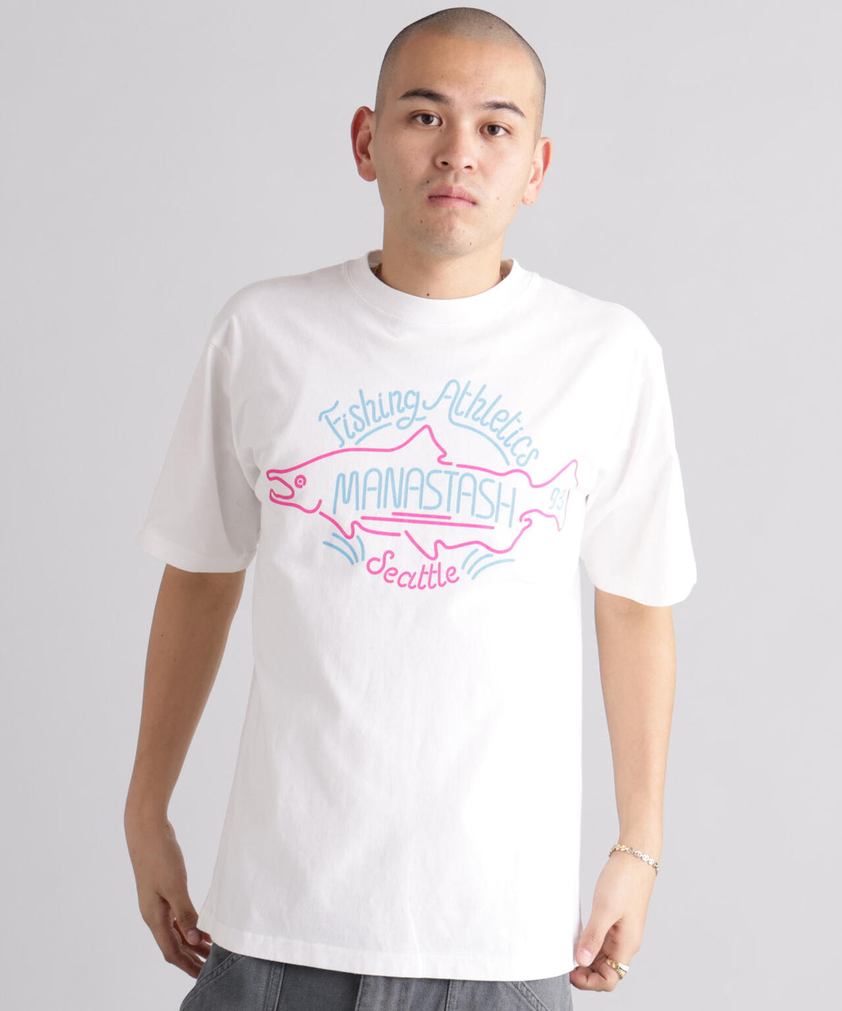 MANASTASH/マナスタッシュ/PUMICE TEE NEON SIGN