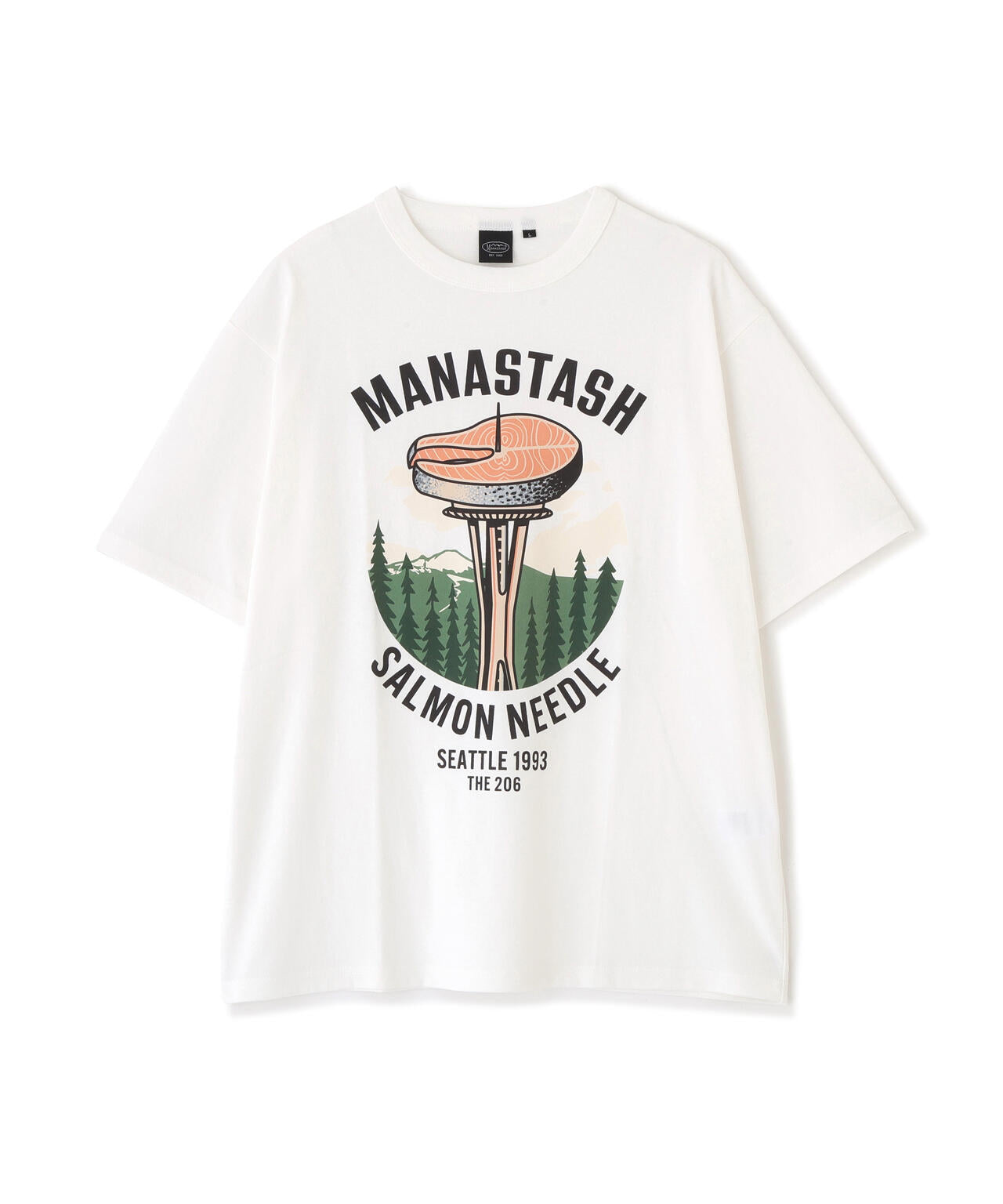 MANASTASH/マナスタッシュ/SALMON NEEDLE TEE
