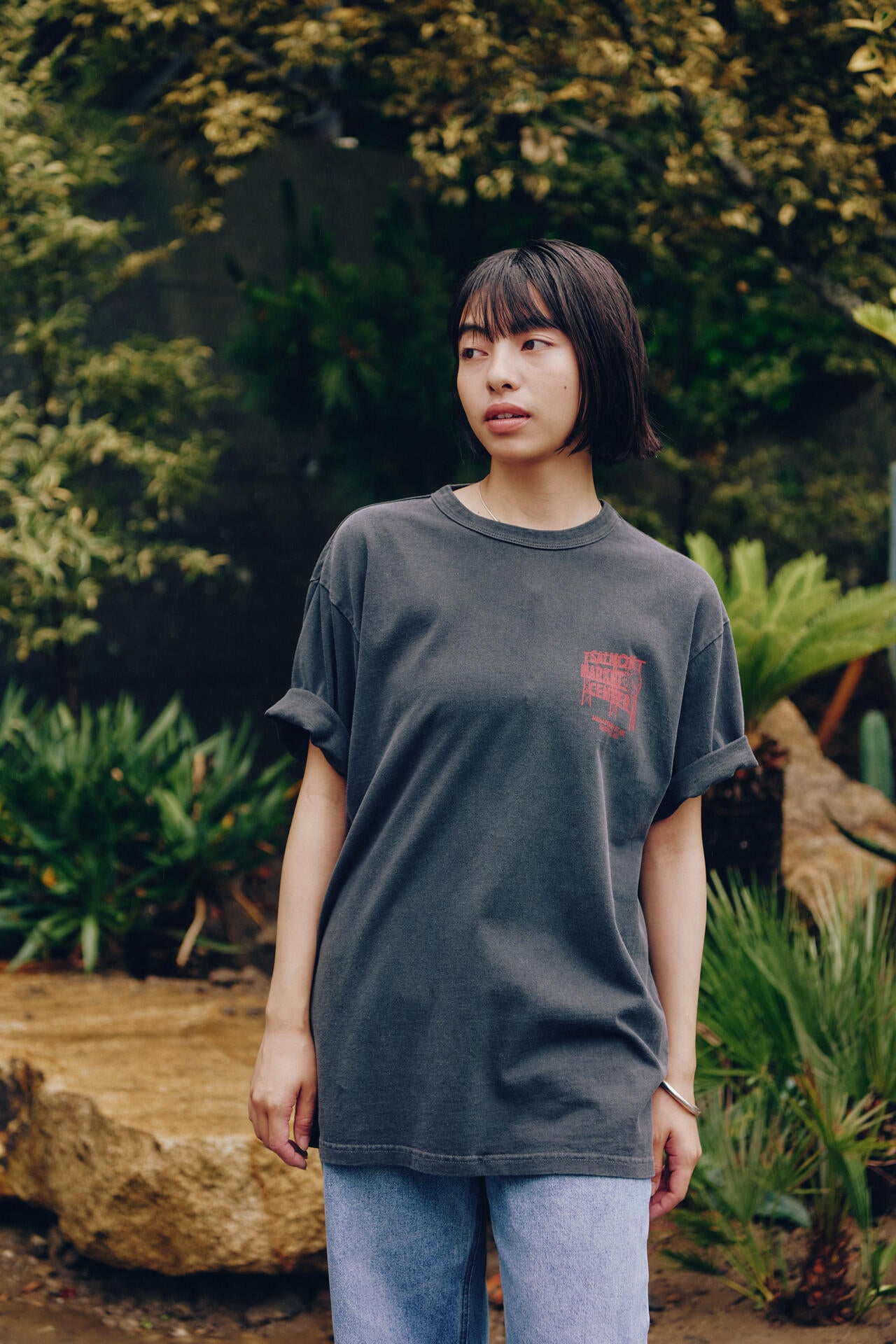 MANASTASH/マナスタッシュ/SALMON MARKET CENTER TEE