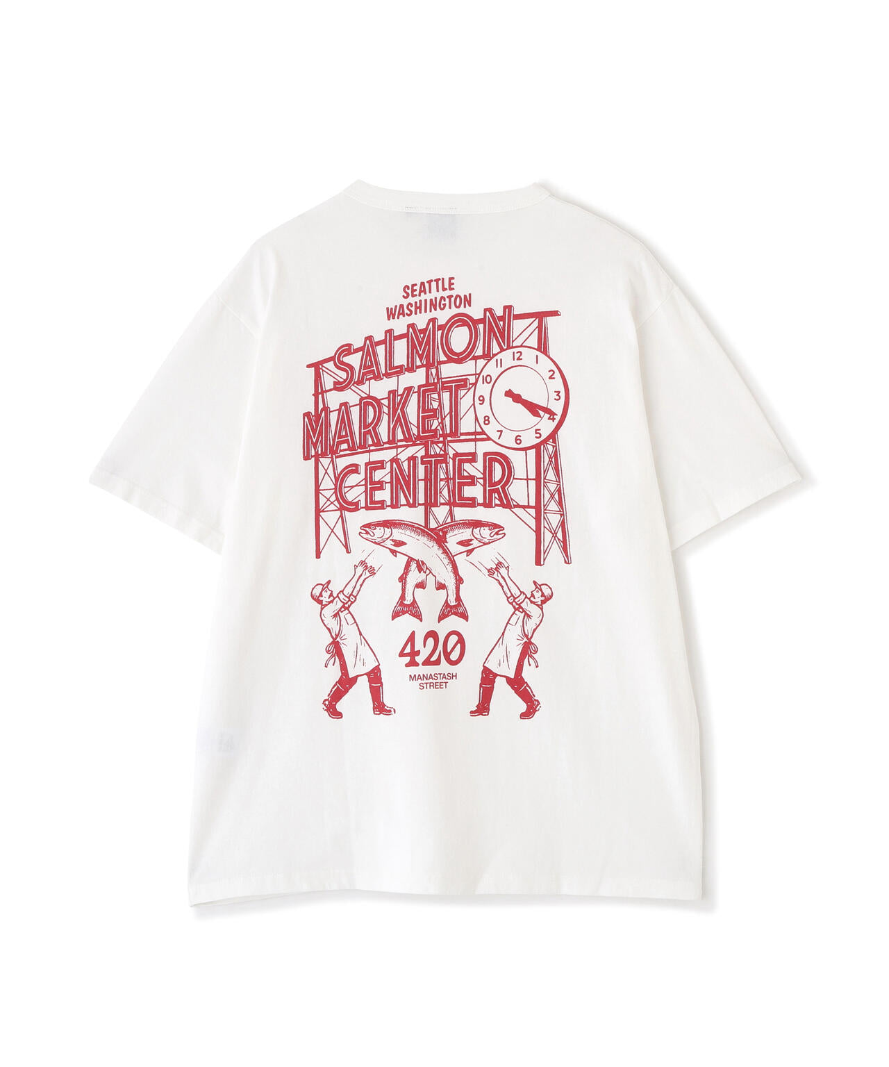 MANASTASH/マナスタッシュ/SALMON MARKET CENTER TEE