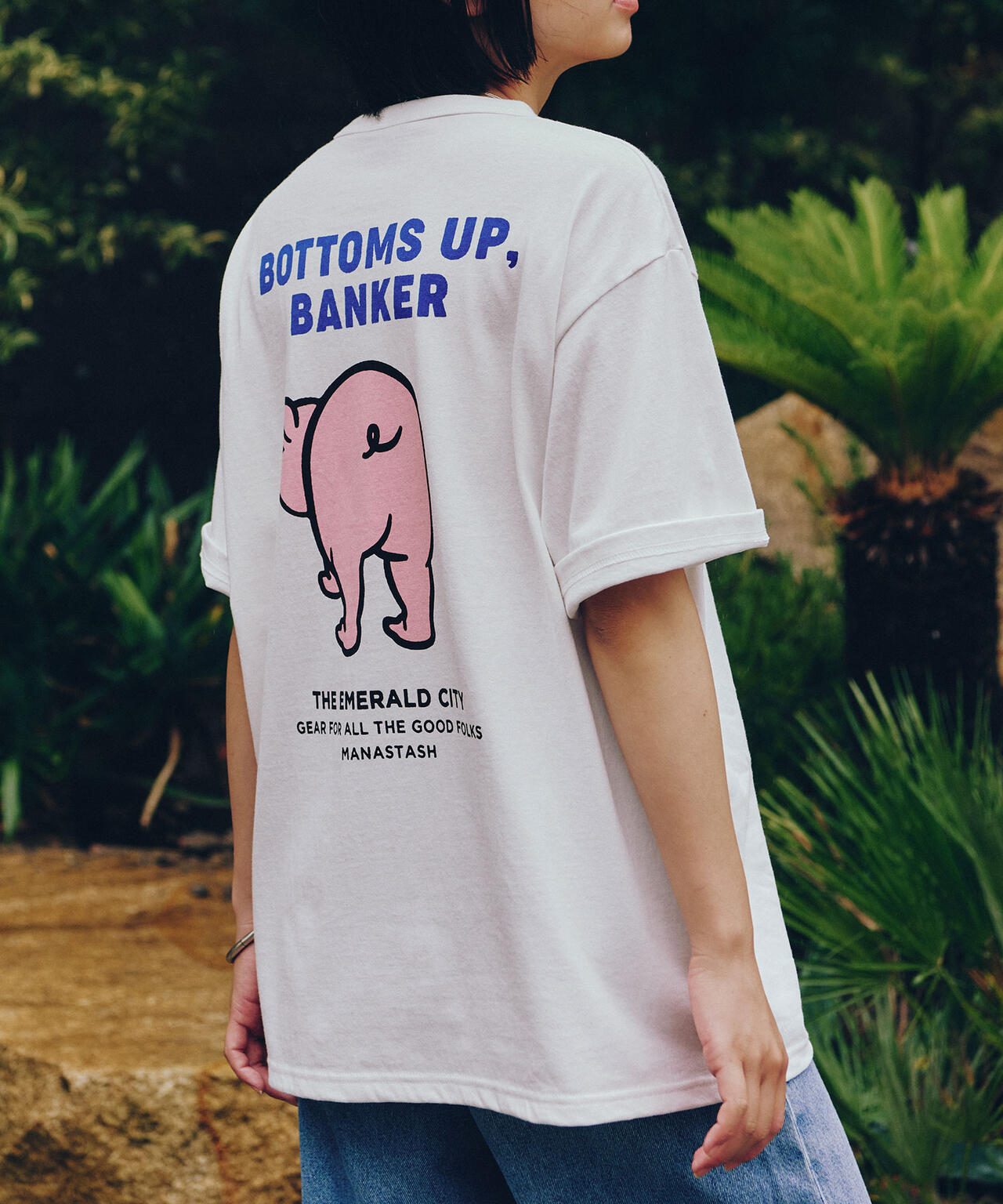 MANASTASH/マナスタッシュ/PIGGY BANK TEE