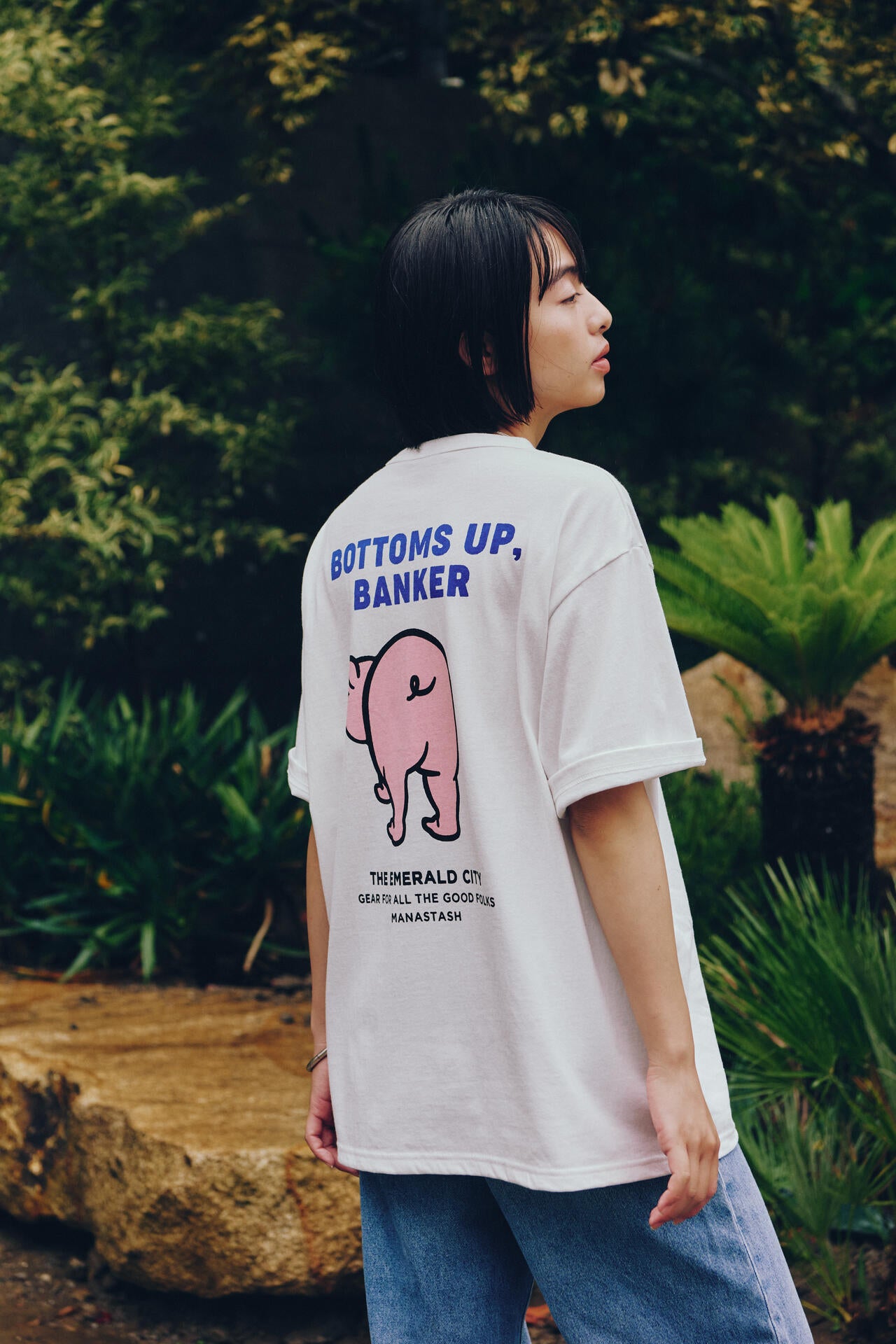MANASTASH/マナスタッシュ/PIGGY BANK TEE