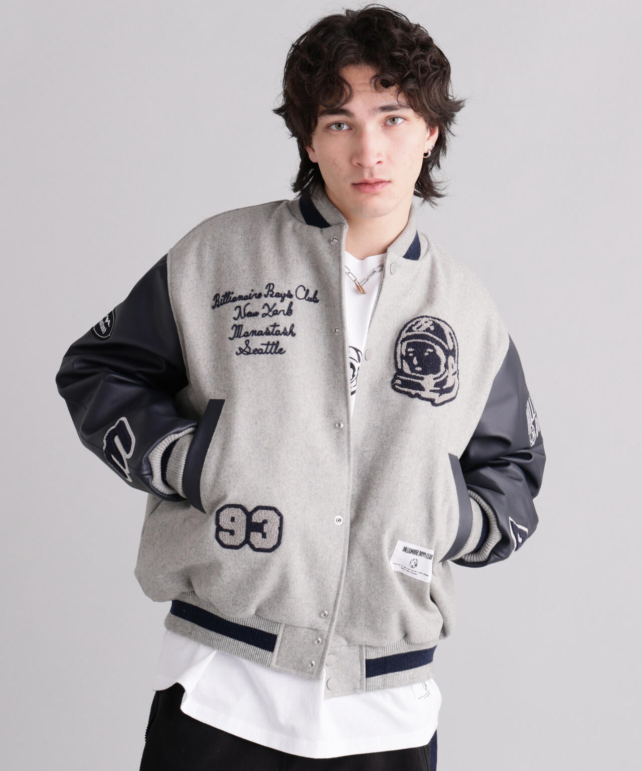 MANASTASHxBILLIONAIRE BOYS CLUB/ビリオネア・ボーイズ・クラブ/BBC MANA VARSITY JACKET