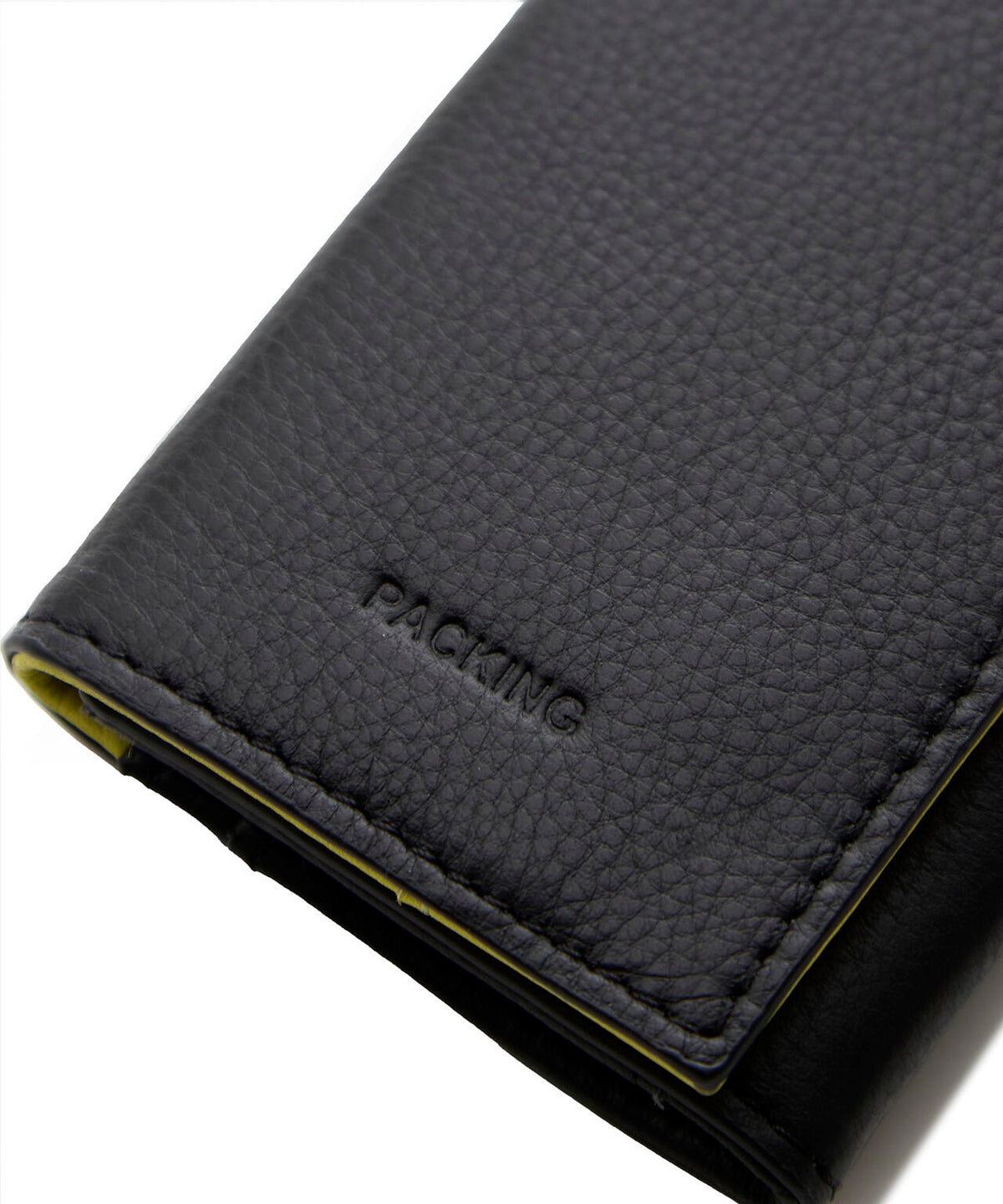 PACKING/パッキング/NEW LEATHER WALLET YELLOW